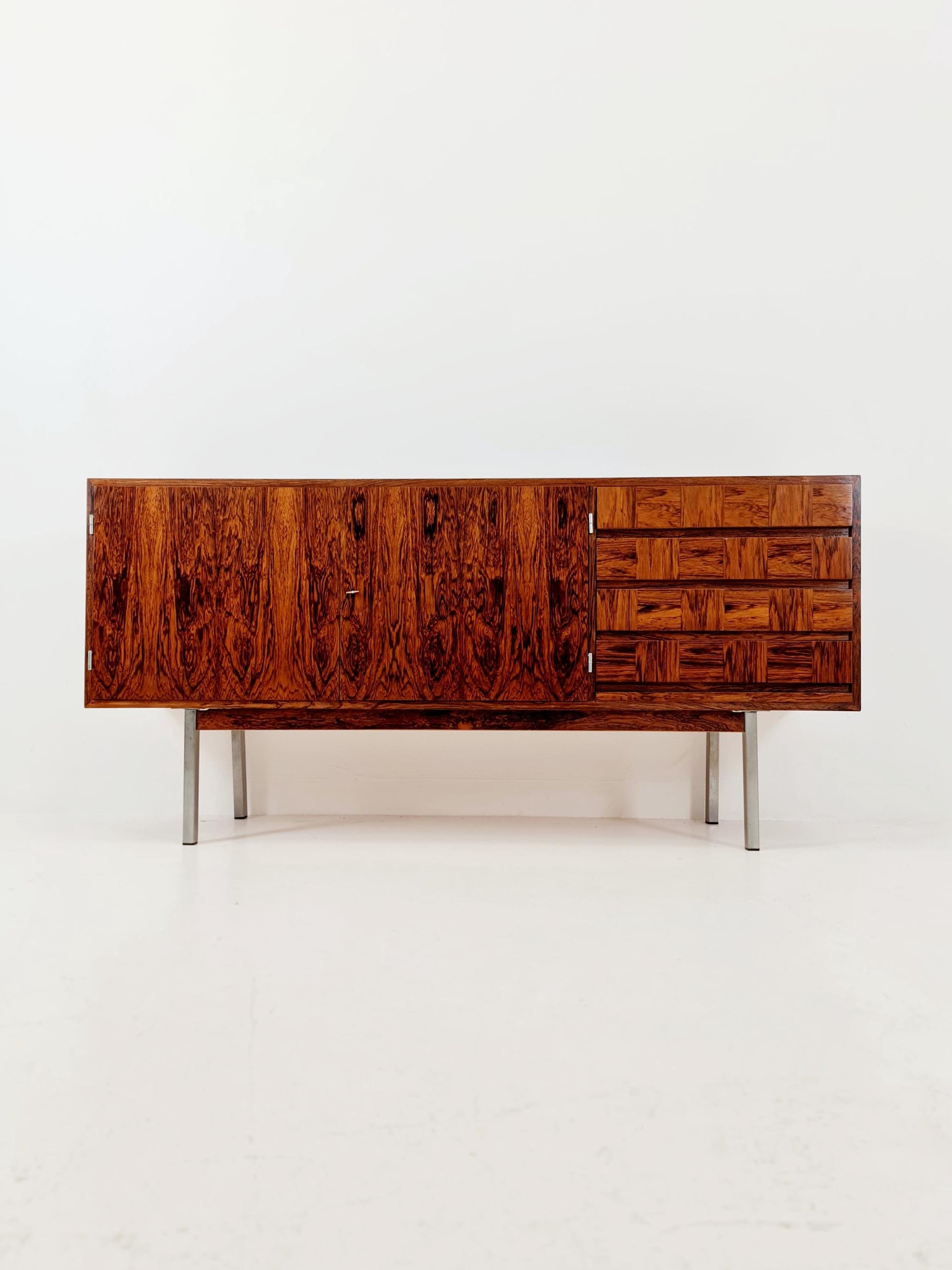 Rare Mid Century Modern Rosewwod German Sideboard, 1960s