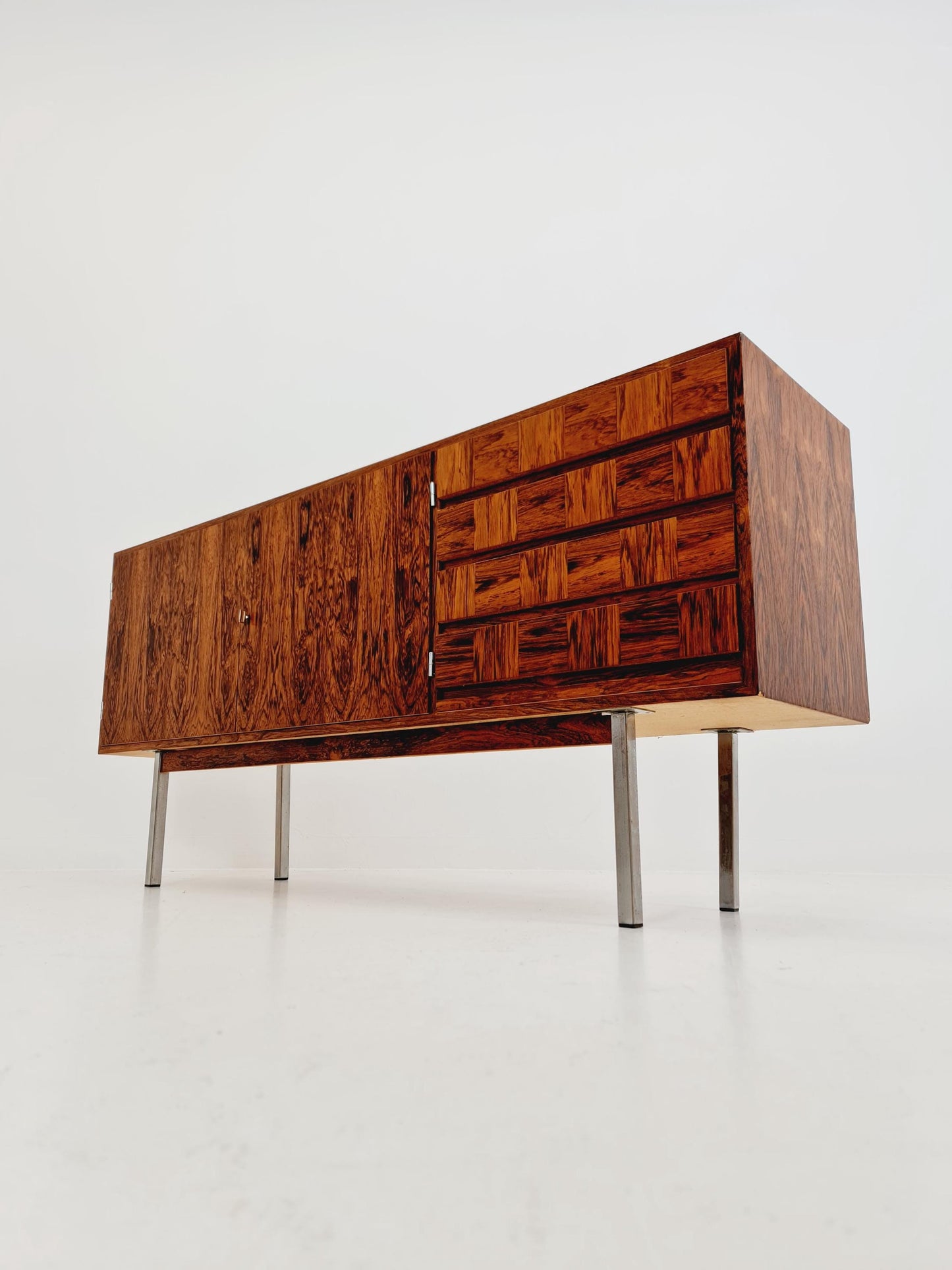 Rare Mid Century Modern Rosewwod German Sideboard, 1960s