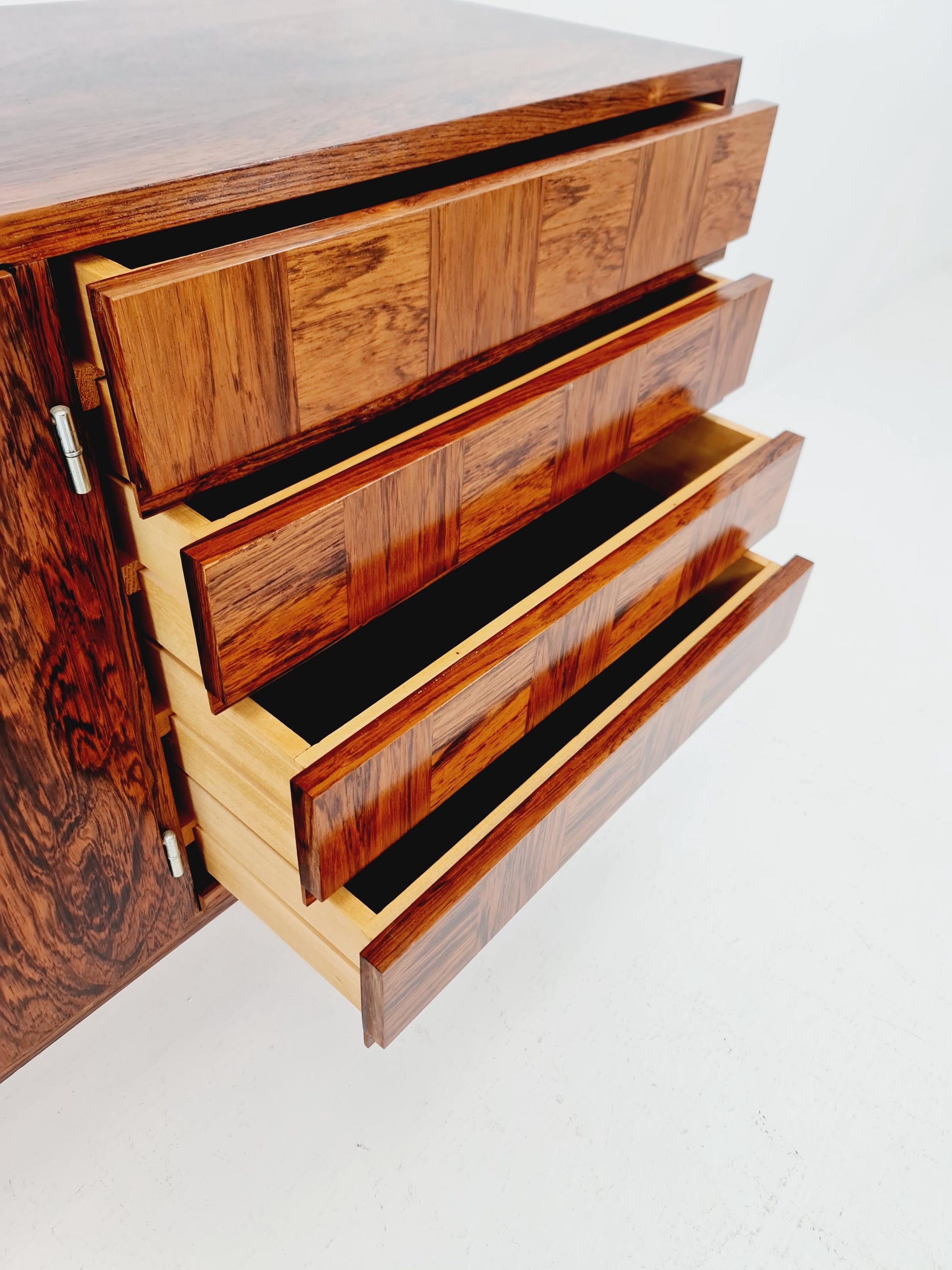 Rare Mid Century Modern Rosewwod German Sideboard, 1960s