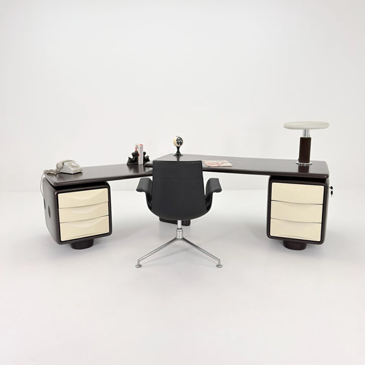 Rare ‘Jet’ L Corner Desk by Ernest IGL Hofmann for Werndl – Sculptural Polyurethane Space-Age Office, Mid-Century Design, Germany 1970s