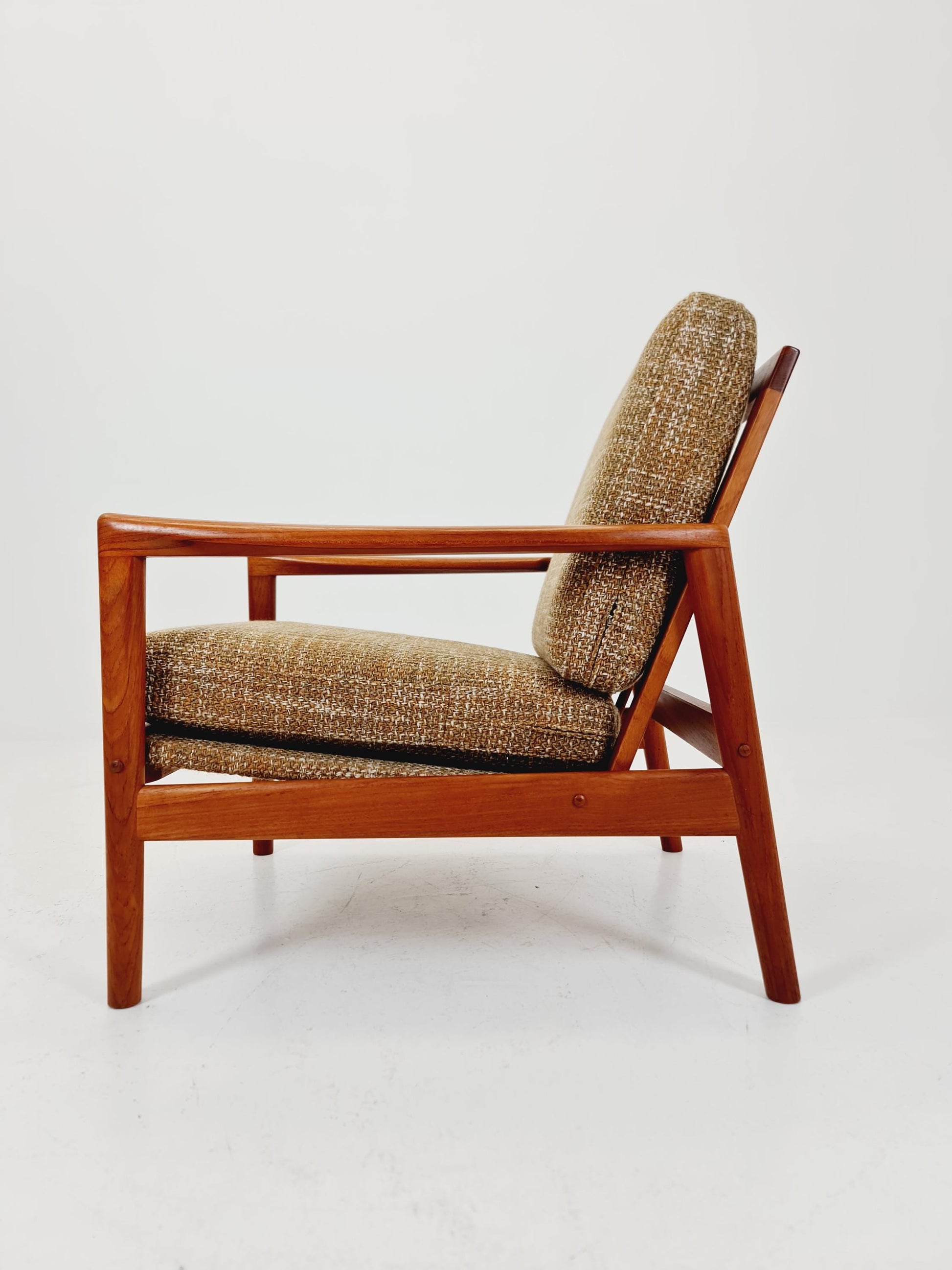 Mid century teak easy lounge chair by Arne Wahl Iversen for Komfort , 1960s