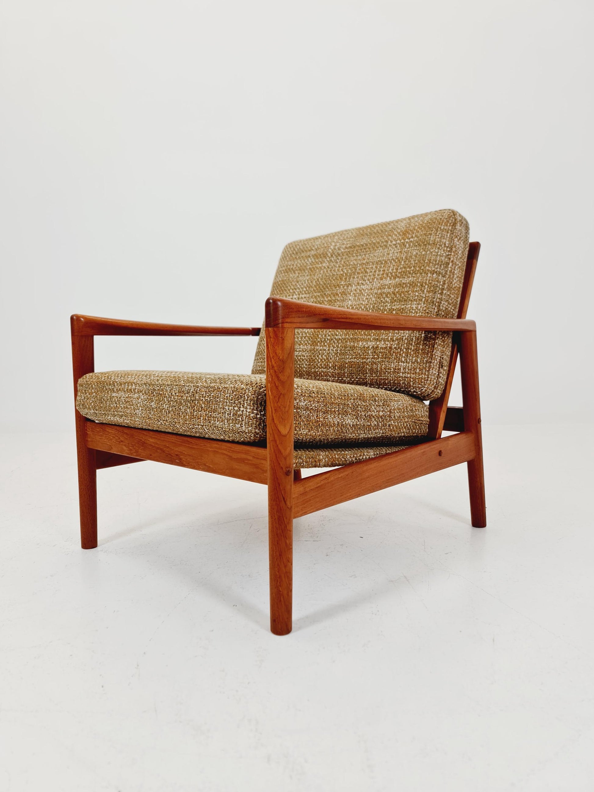 Mid century teak easy lounge chair by Arne Wahl Iversen for Komfort , 1960s