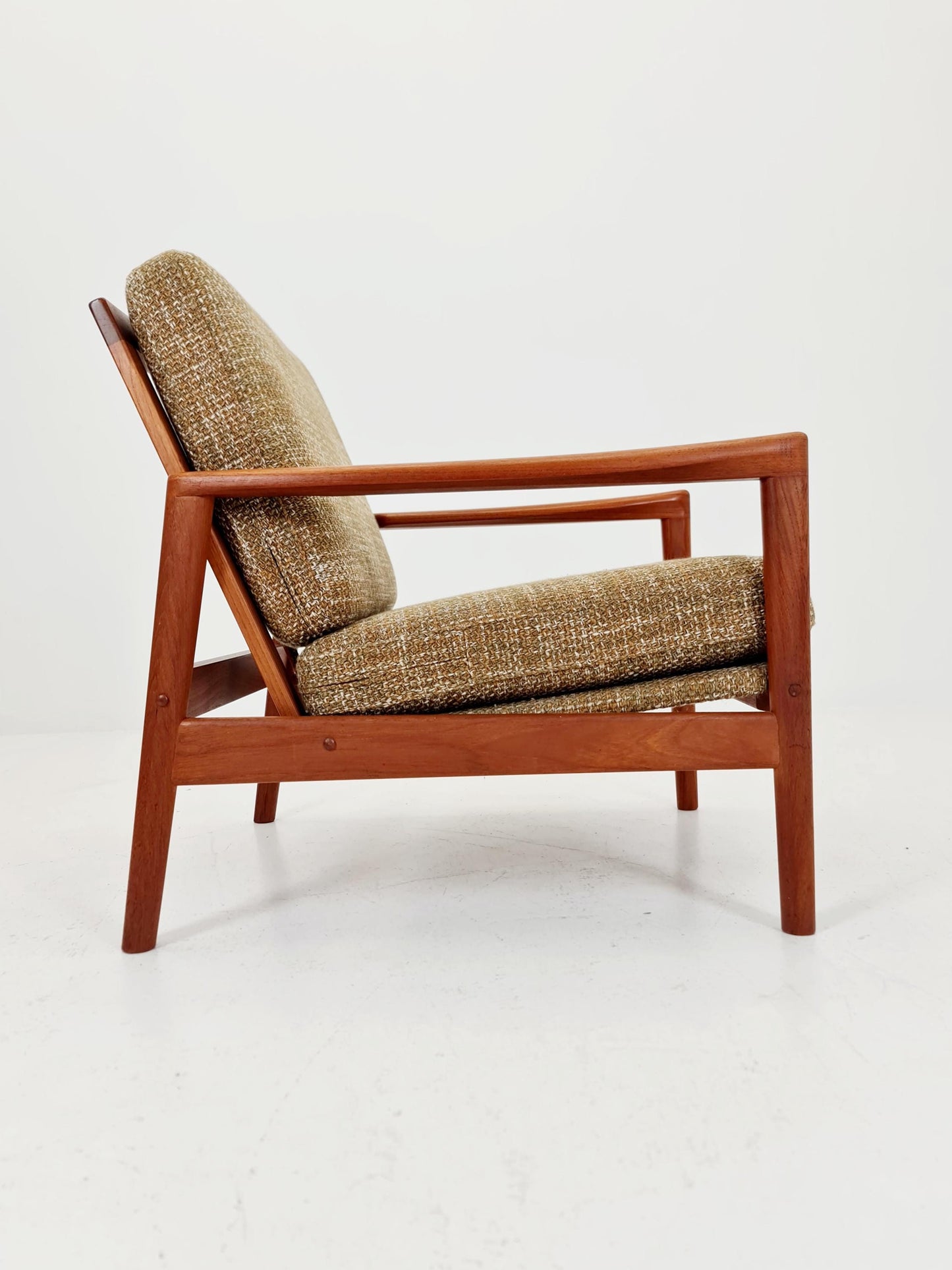 Mid century teak easy lounge chair by Arne Wahl Iversen for Komfort , 1960s