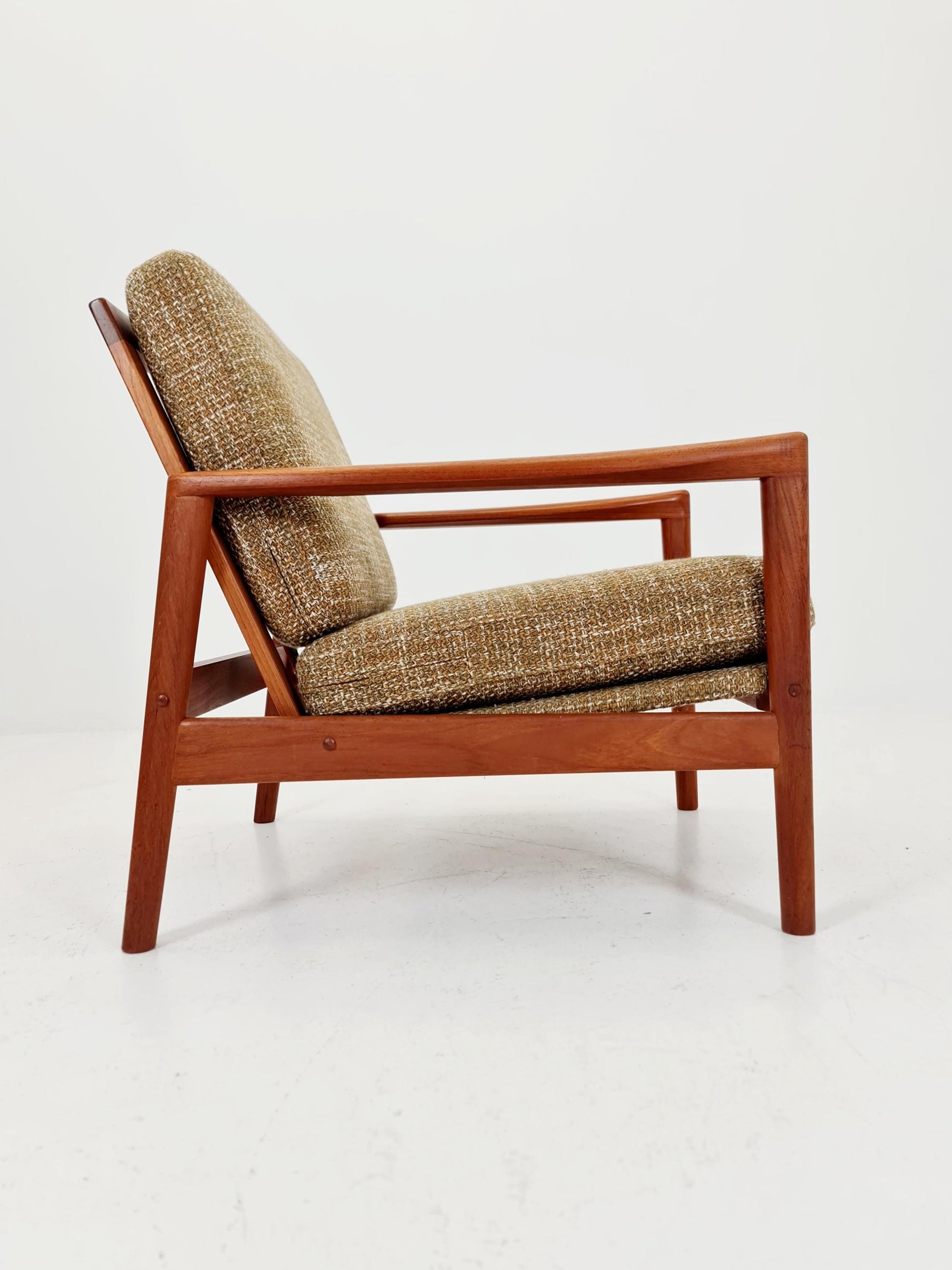 Mid century teak easy lounge chair by Arne Wahl Iversen for Komfort , 1960s