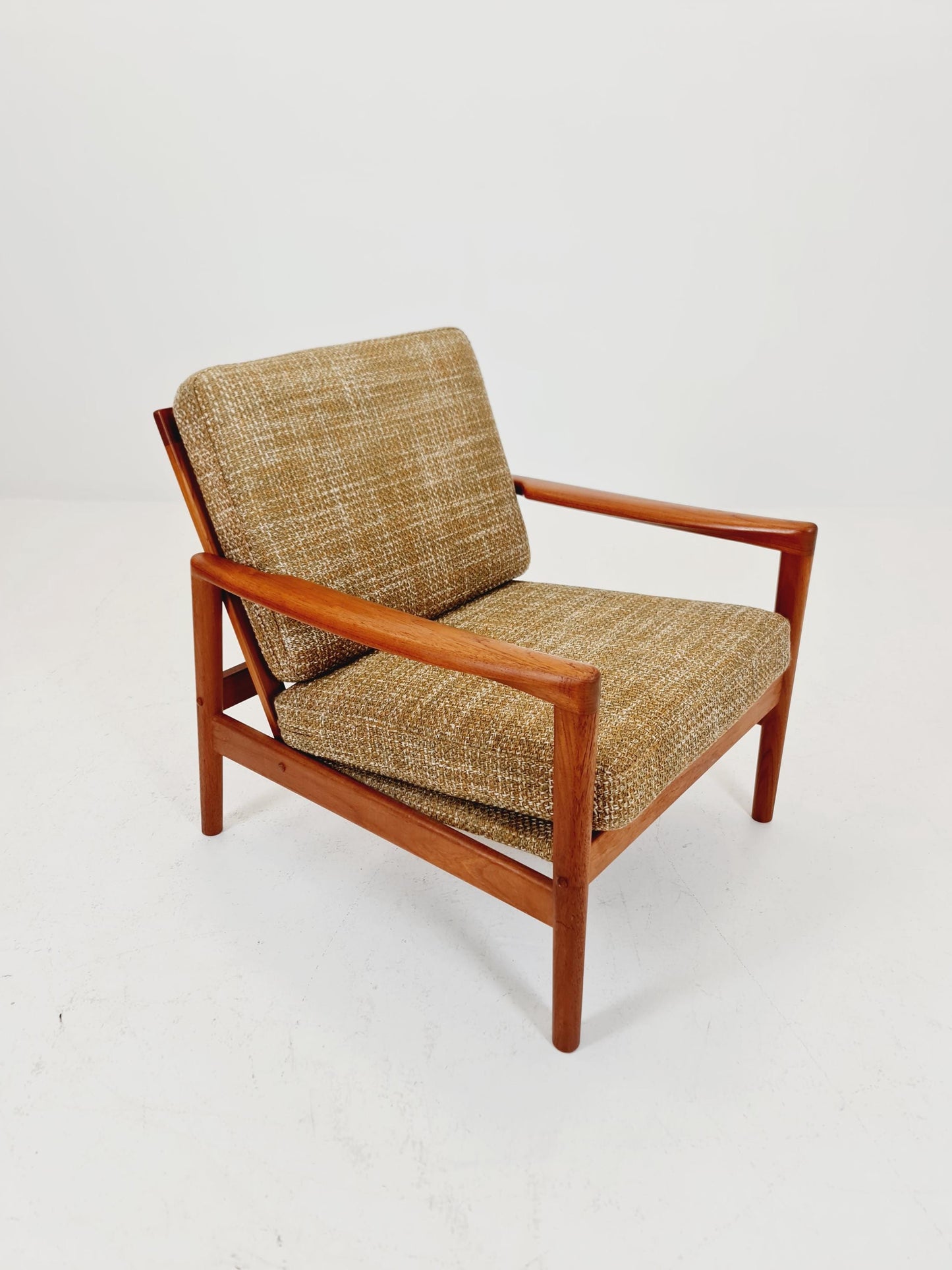 Mid century teak easy lounge chair by Arne Wahl Iversen for Komfort , 1960s
