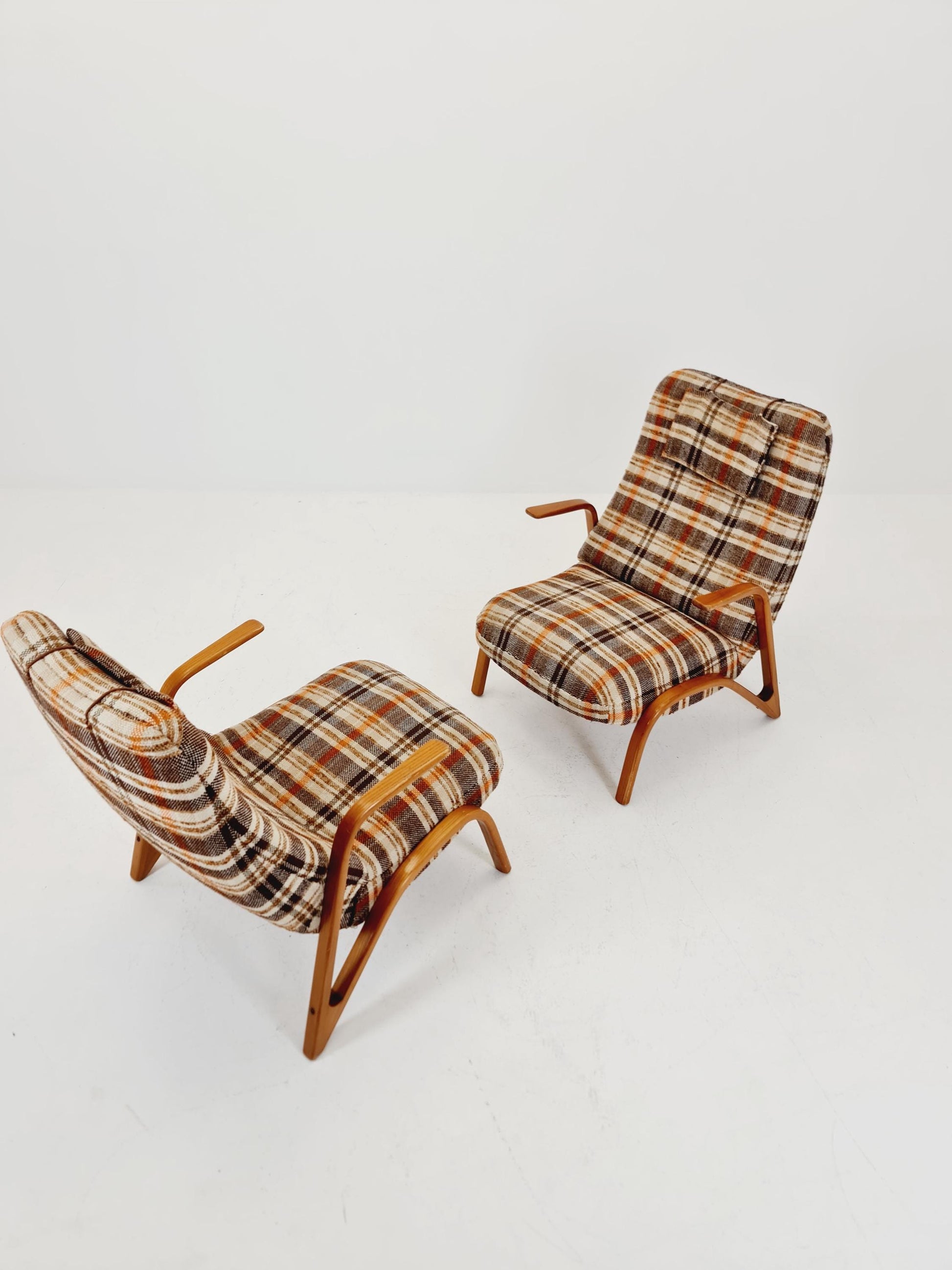 Midcentury easy chairs by paul Bode, Germany, 1950s,