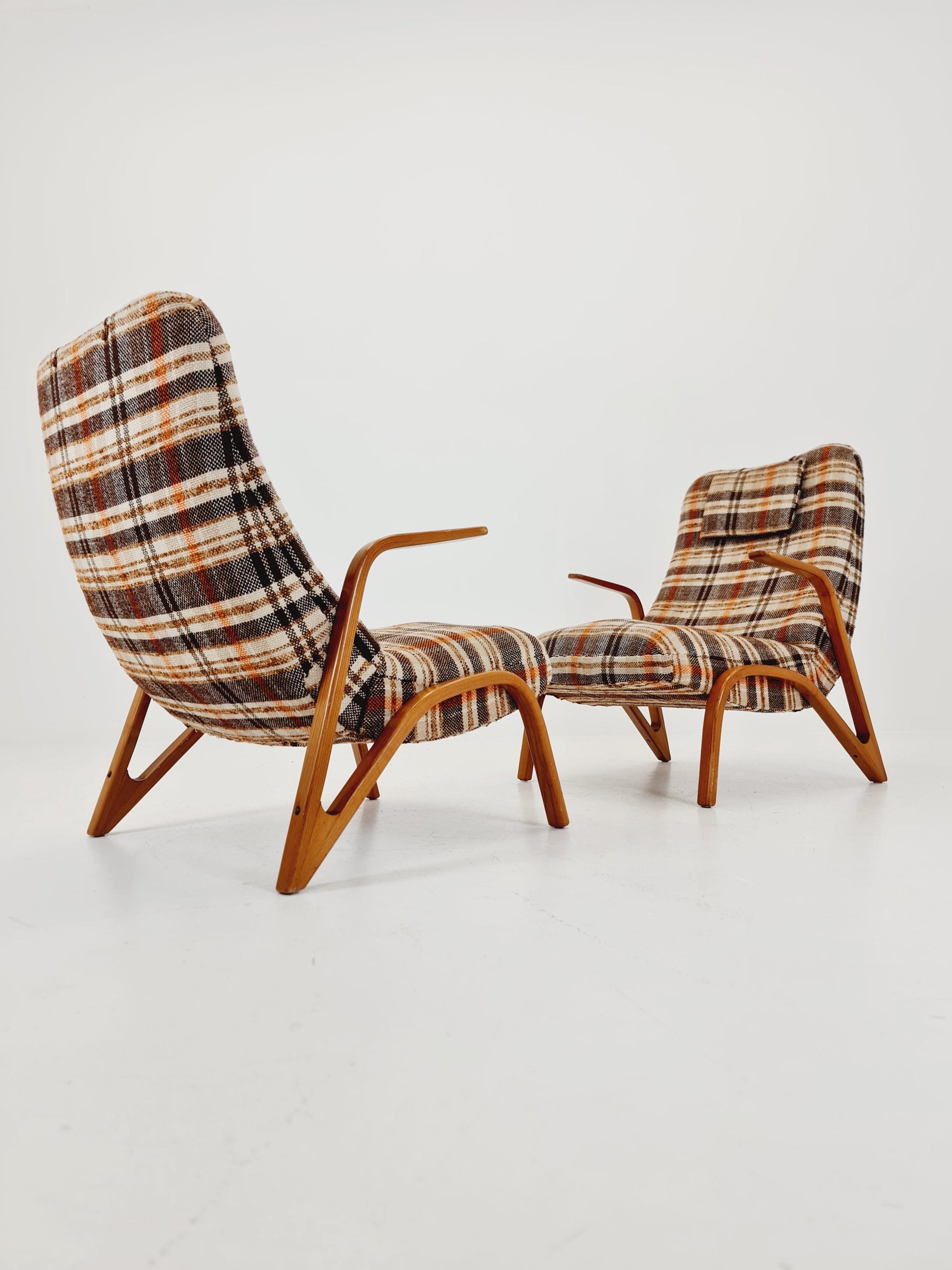 Midcentury easy chairs by paul Bode, Germany, 1950s,