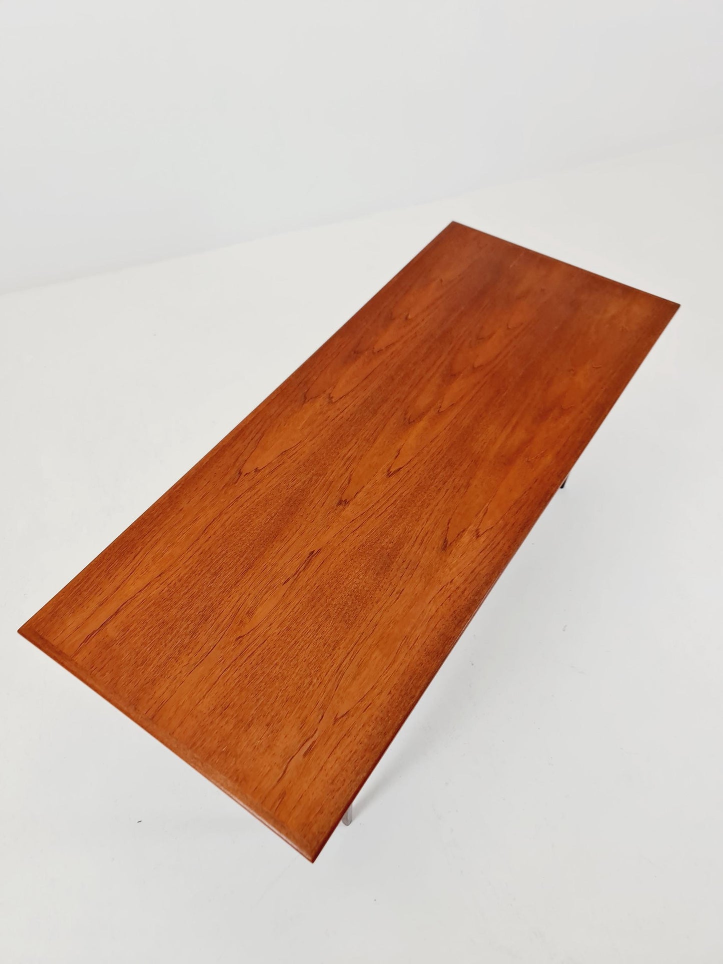 Mid century Danish Teak & Rattan Coffee table by Trioh Möbler Denmark, 1960s