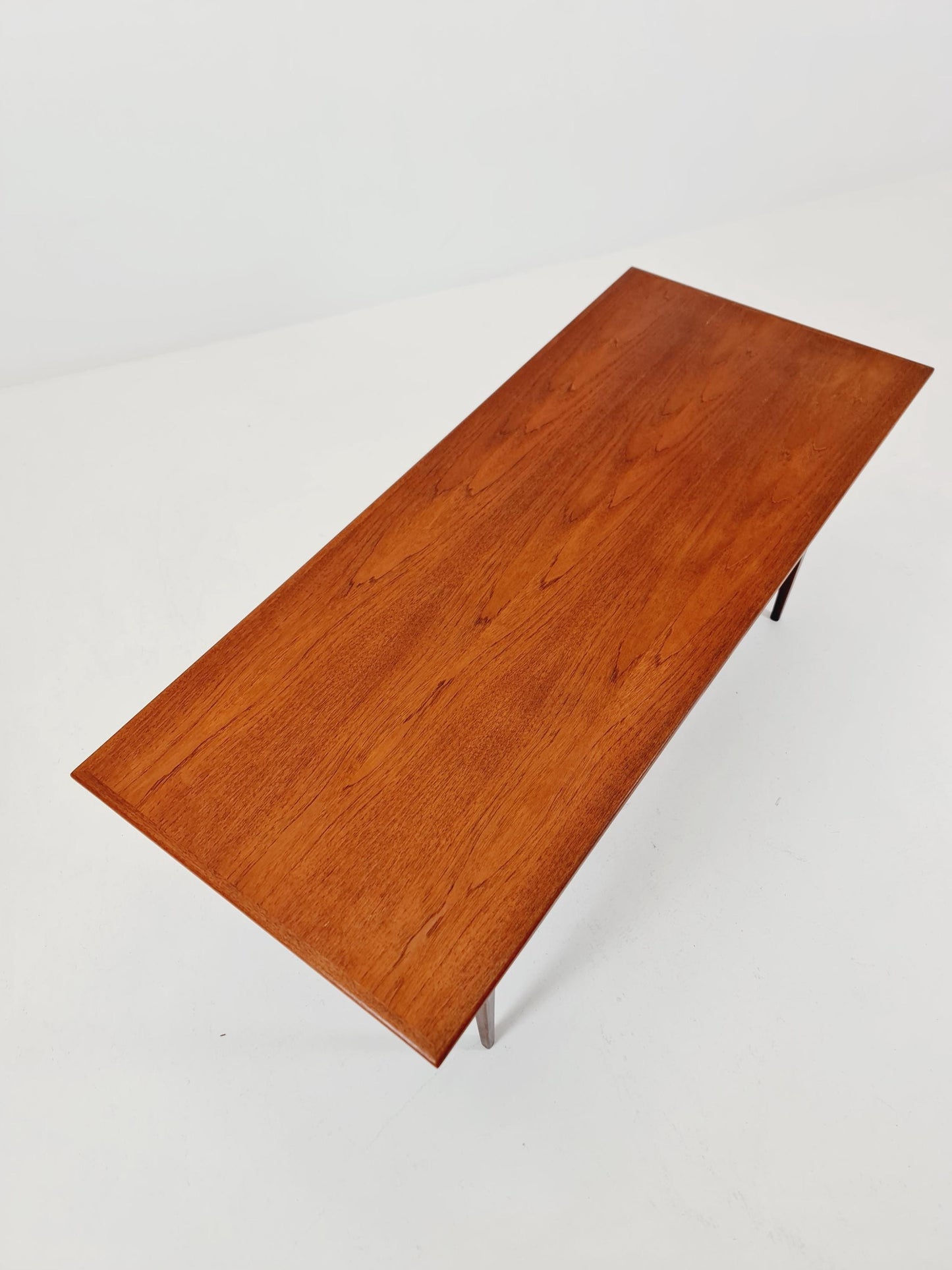 Mid century Danish Teak & Rattan Coffee table by Trioh Möbler Denmark, 1960s