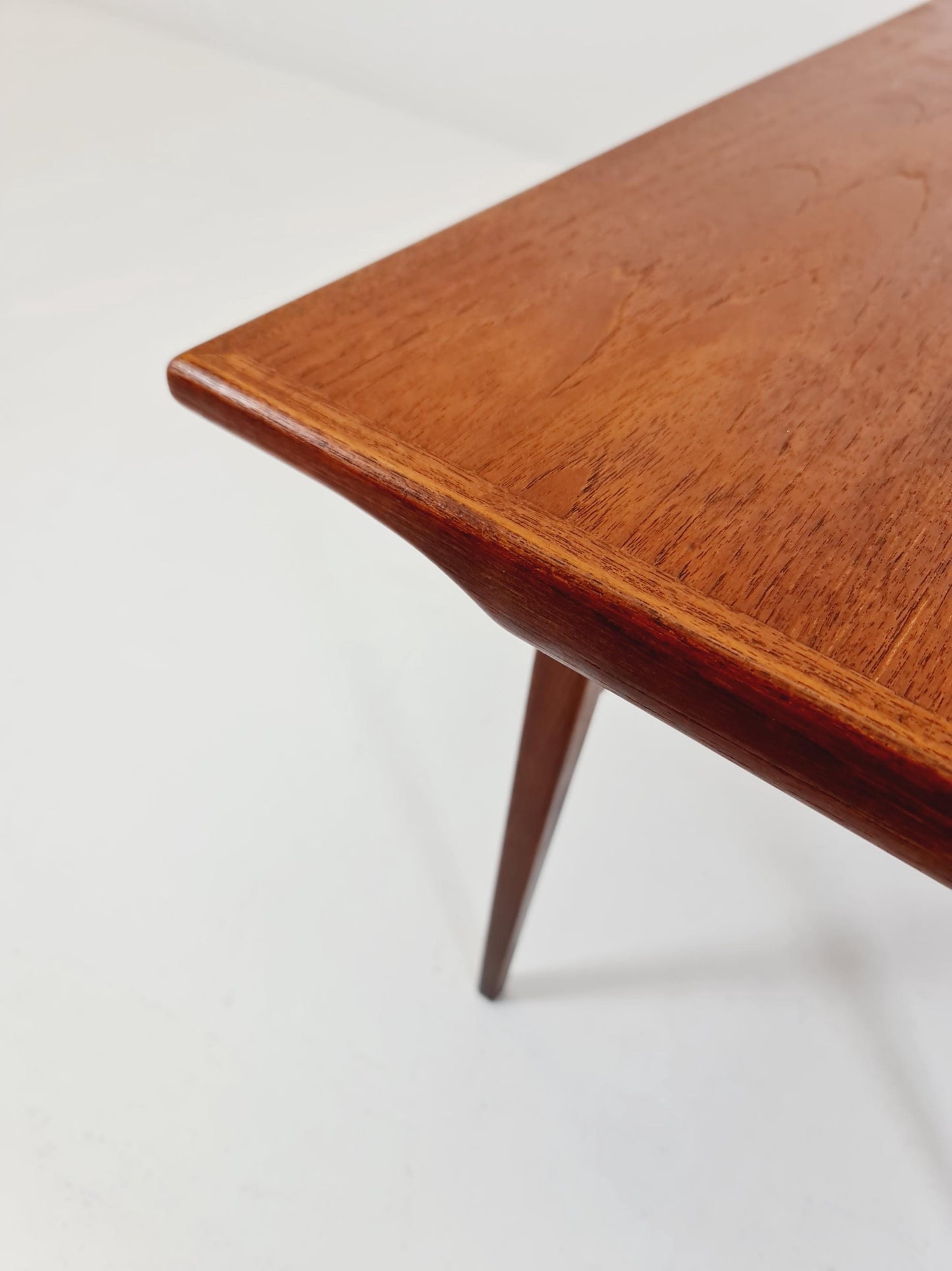 Mid century Danish Teak & Rattan Coffee table by Trioh Möbler Denmark, 1960s