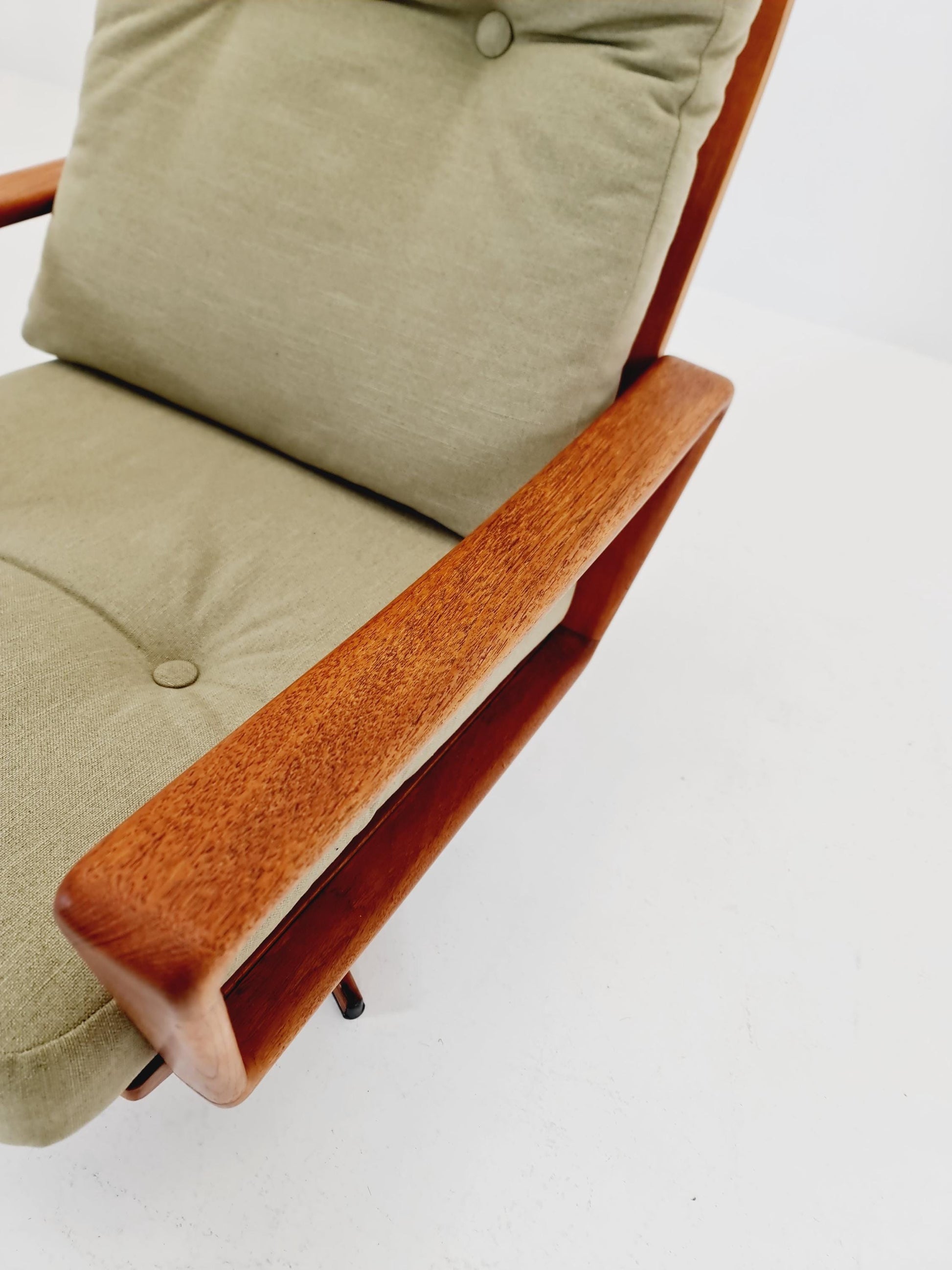 Mid century teak easy lounge chair by Arne Wahl Iversen for Komfort , 1960s