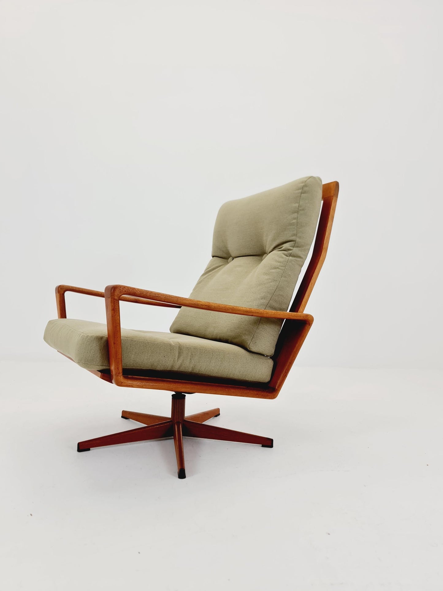 Mid century teak easy lounge chair by Arne Wahl Iversen for Komfort , 1960s