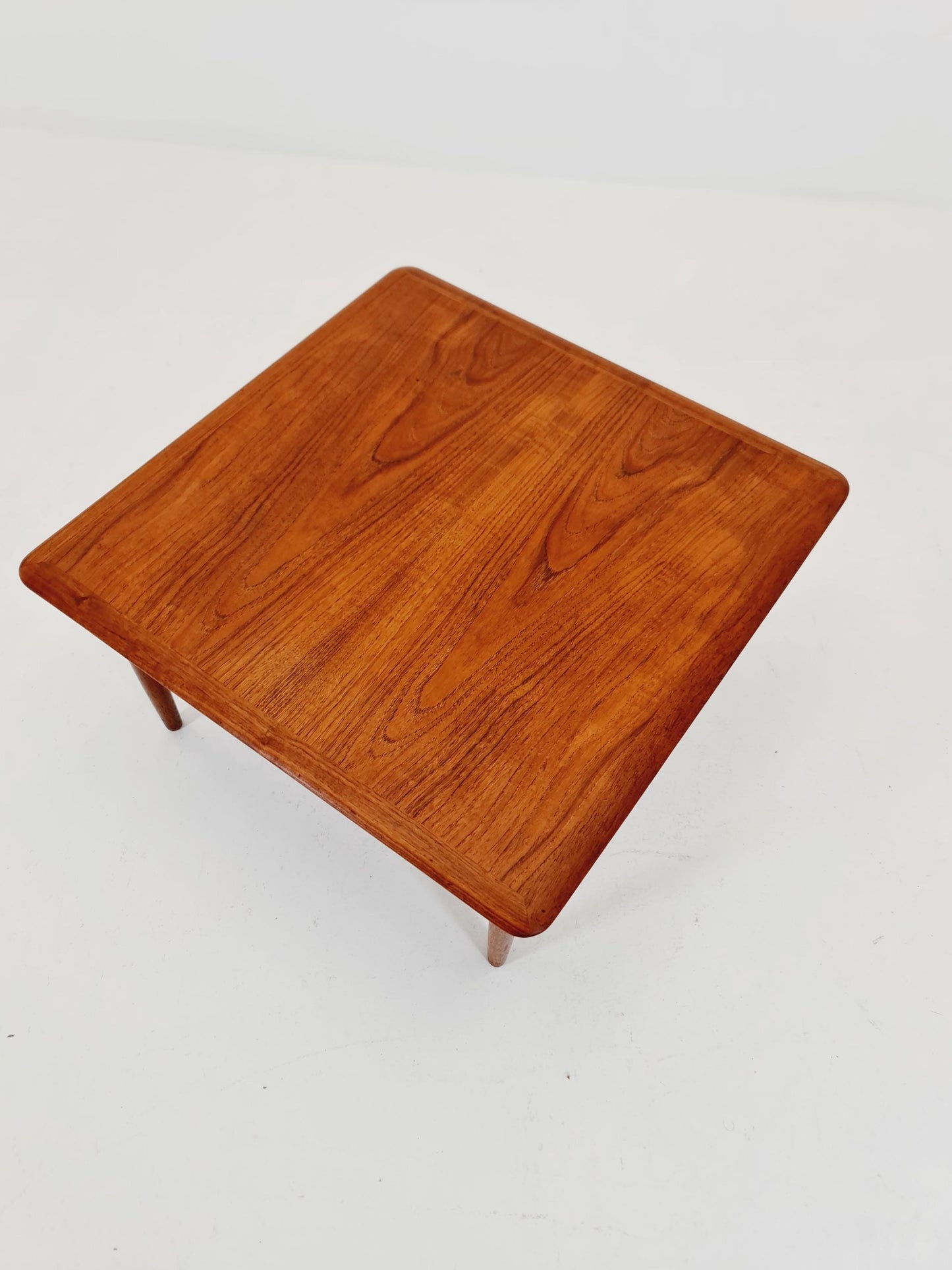 Mid century Danish Teak & Rattan Coffee table by Kurt Østervig for jason MØbler Denmark, 1960s