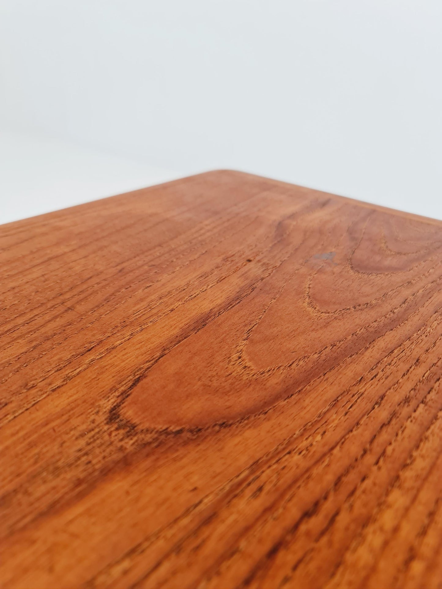 Mid century Danish Teak & Rattan Coffee table by Kurt Østervig for jason MØbler Denmark, 1960s