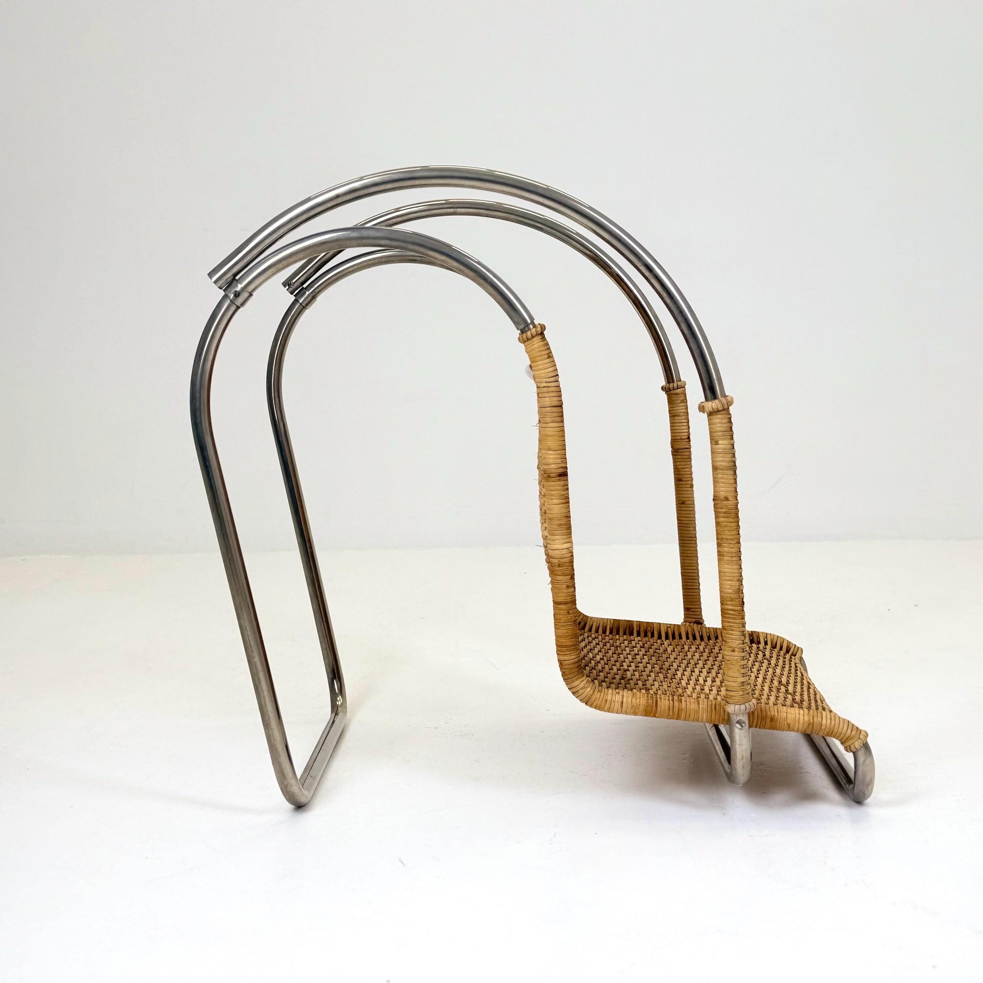 Mid Century D42 Rattan Cantilever Lounge Chair by Ludwig Mies van der Rohe for Tecta, 1970s Germany