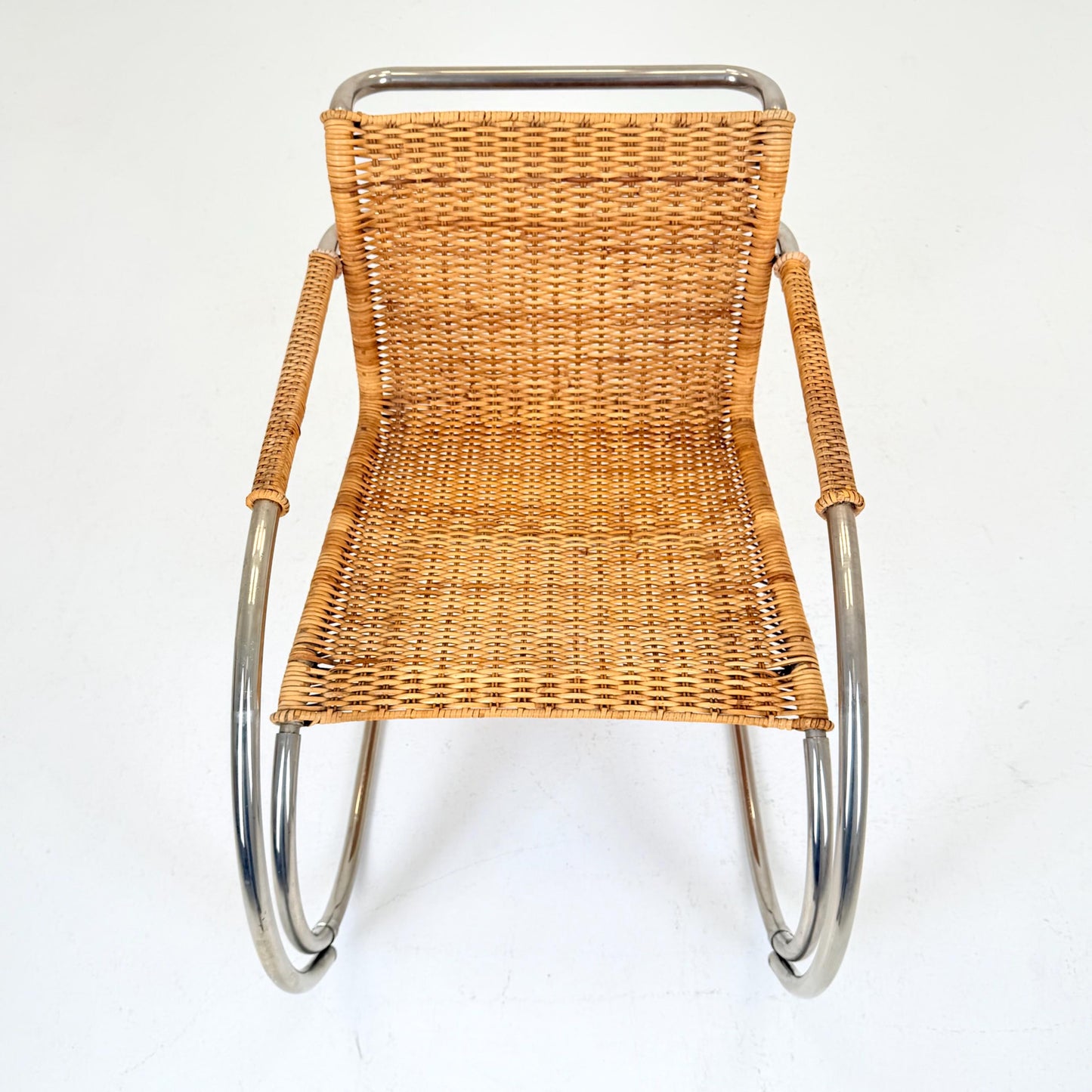 Mid Century D42 Rattan Cantilever Lounge Chair by Ludwig Mies van der Rohe for Tecta, 1970s Germany