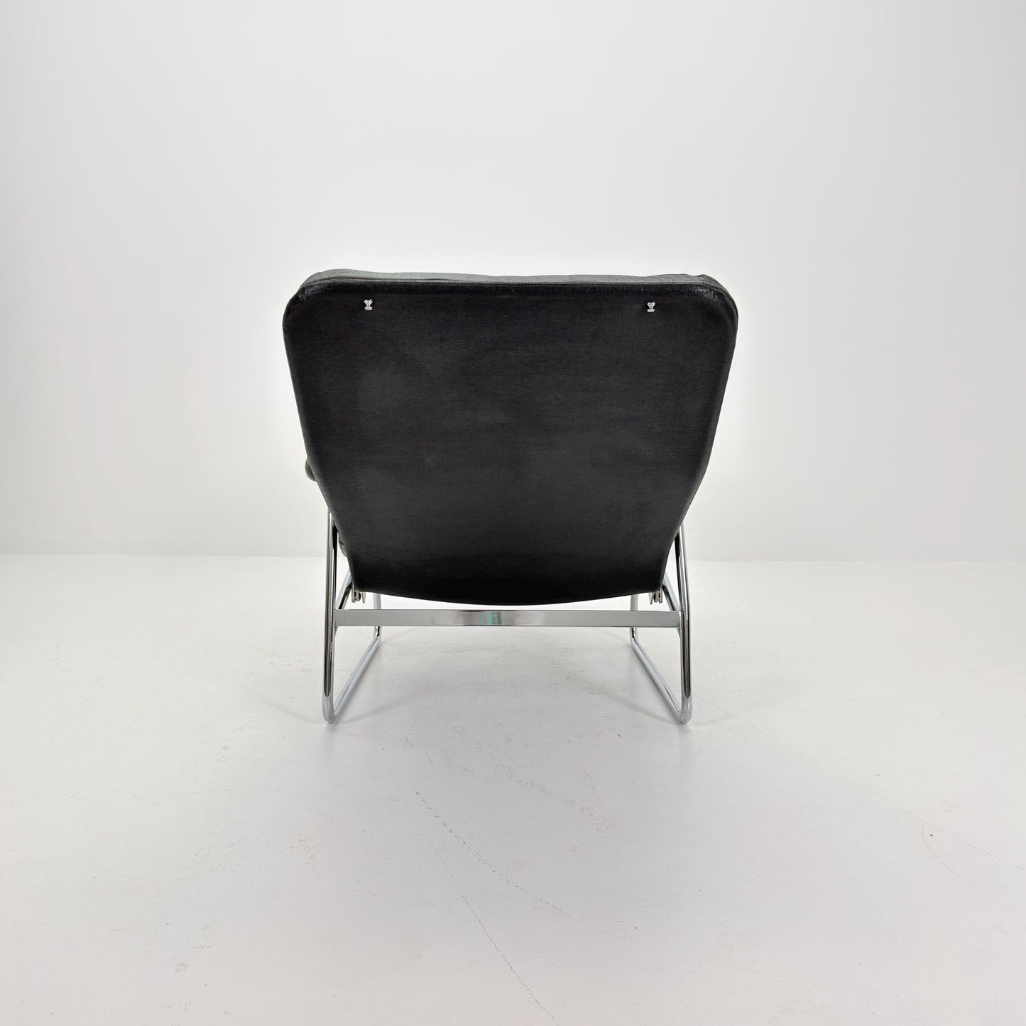 Rare Mid Century Fenix easy leather chair for DUX by Sam Larsson 1970s Sweden