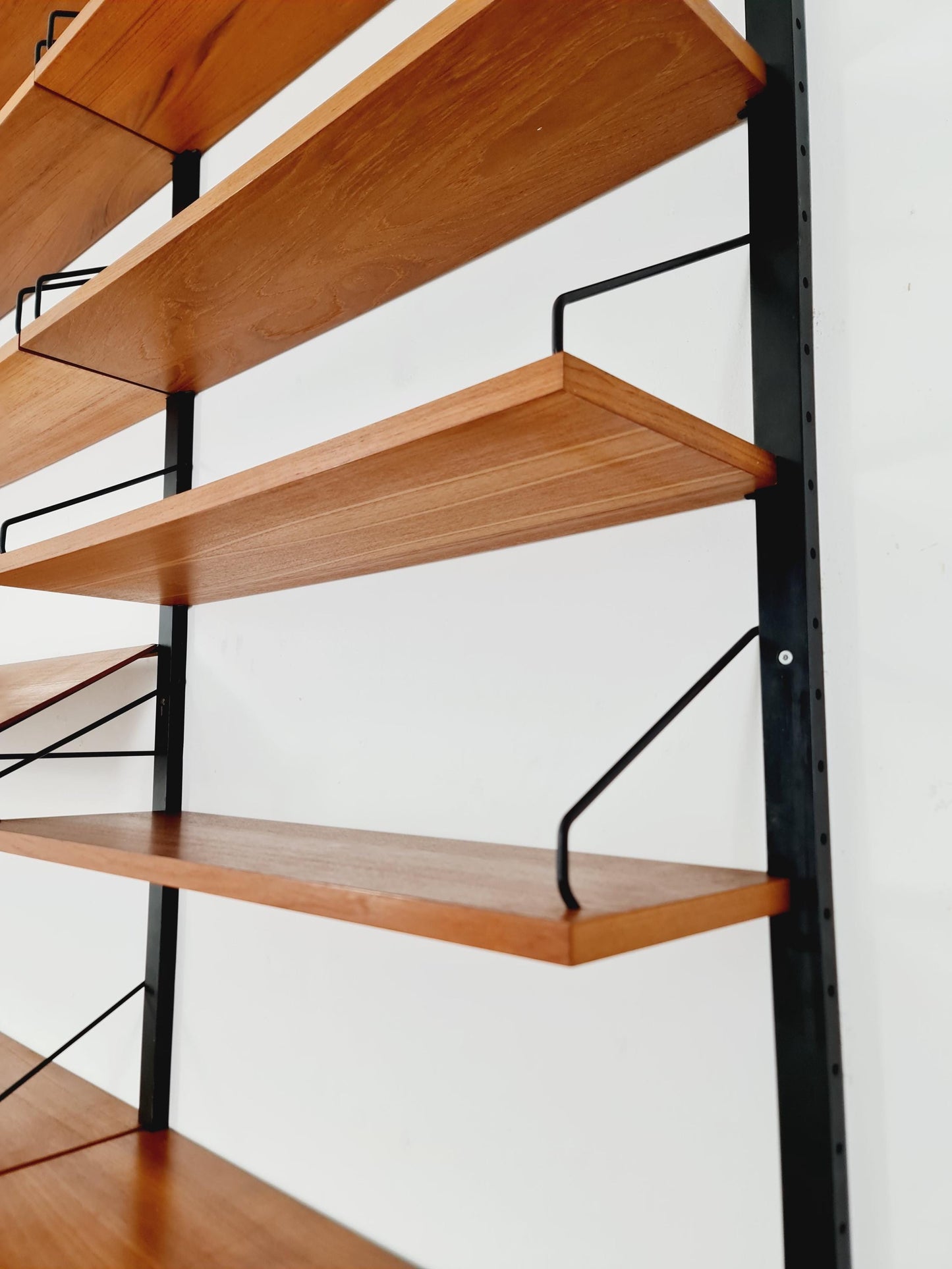 Big Mid century Danish Teak Wall Unit with 2 cabinets by Poul Cadovius for Cado, Denmark, 1960s
