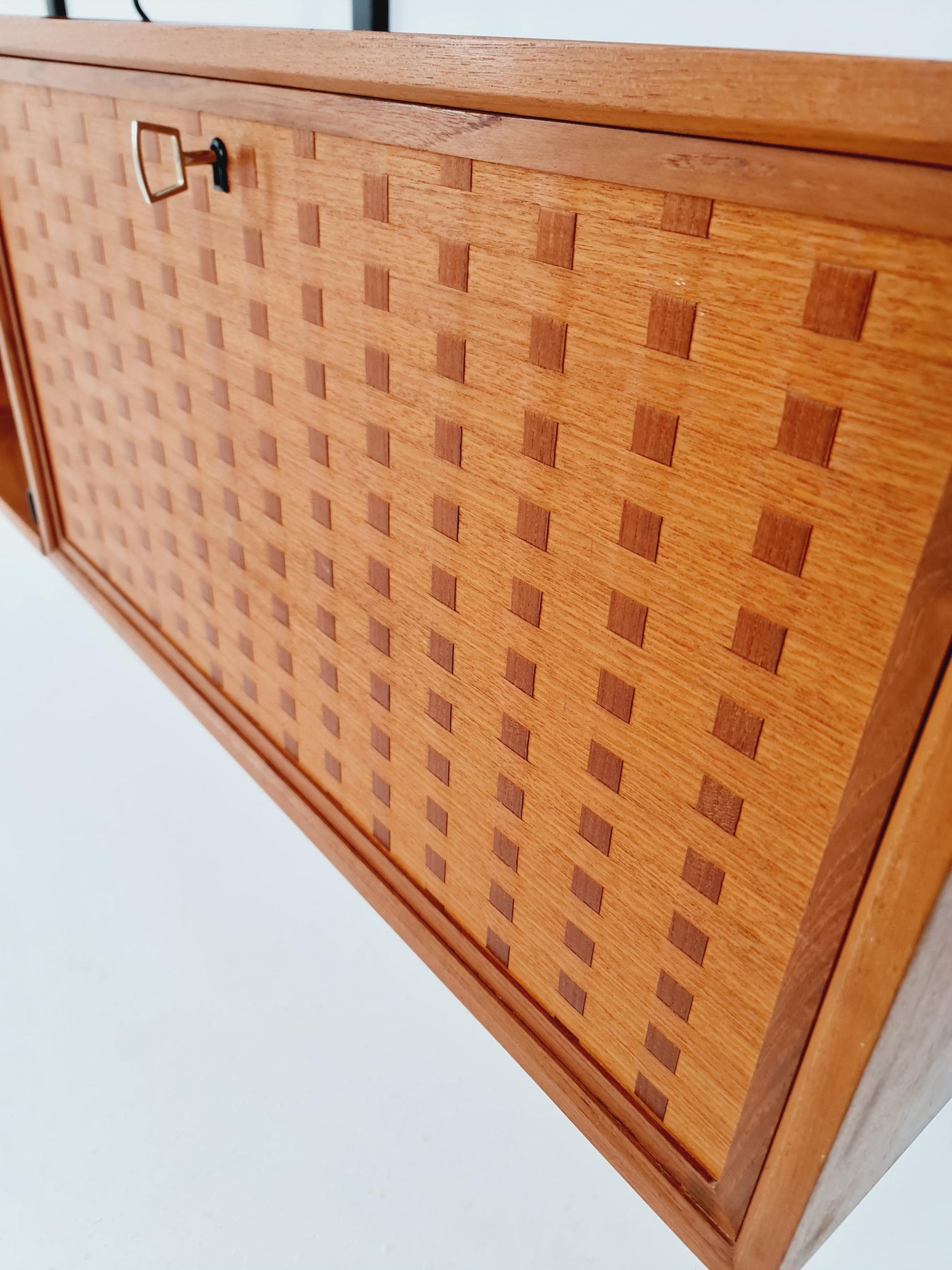 Big Mid century Danish Teak Wall Unit with 2 cabinets by Poul Cadovius for Cado, Denmark, 1960s