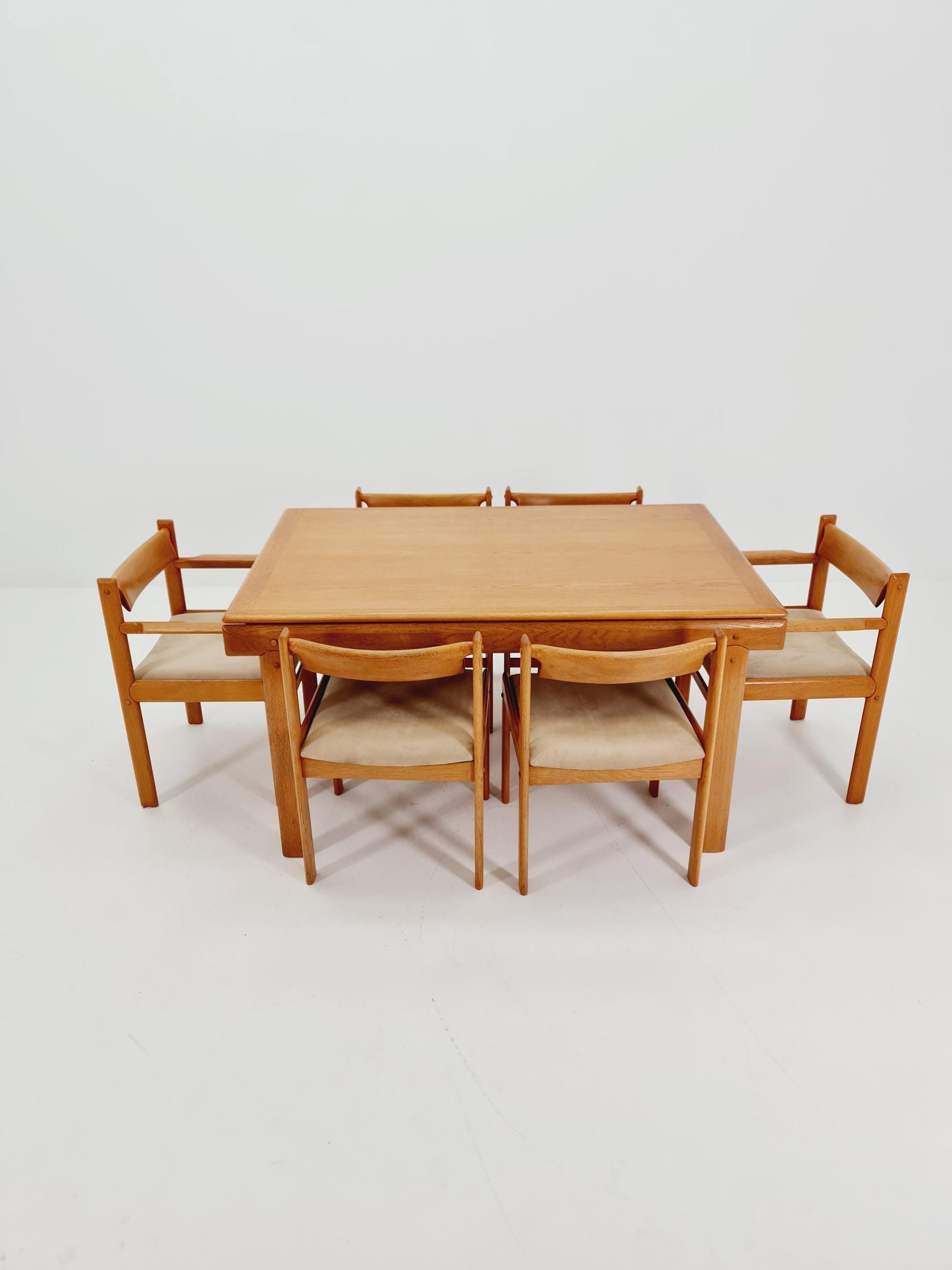 Danish Oak dining chairs by H. W. Klein for Bramin, 1960s, set of 6