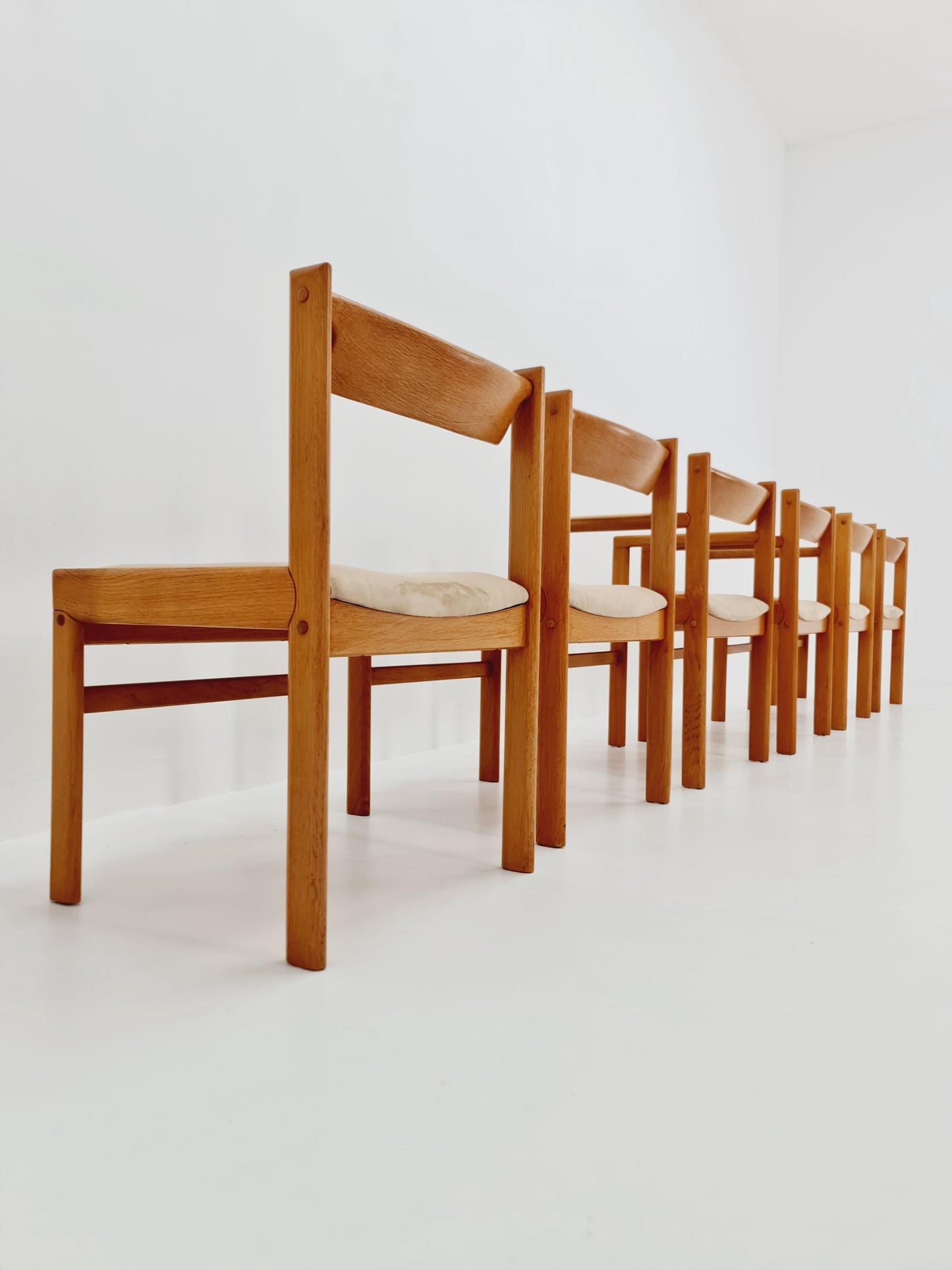 Danish Oak dining chairs by H. W. Klein for Bramin, 1960s, set of 6