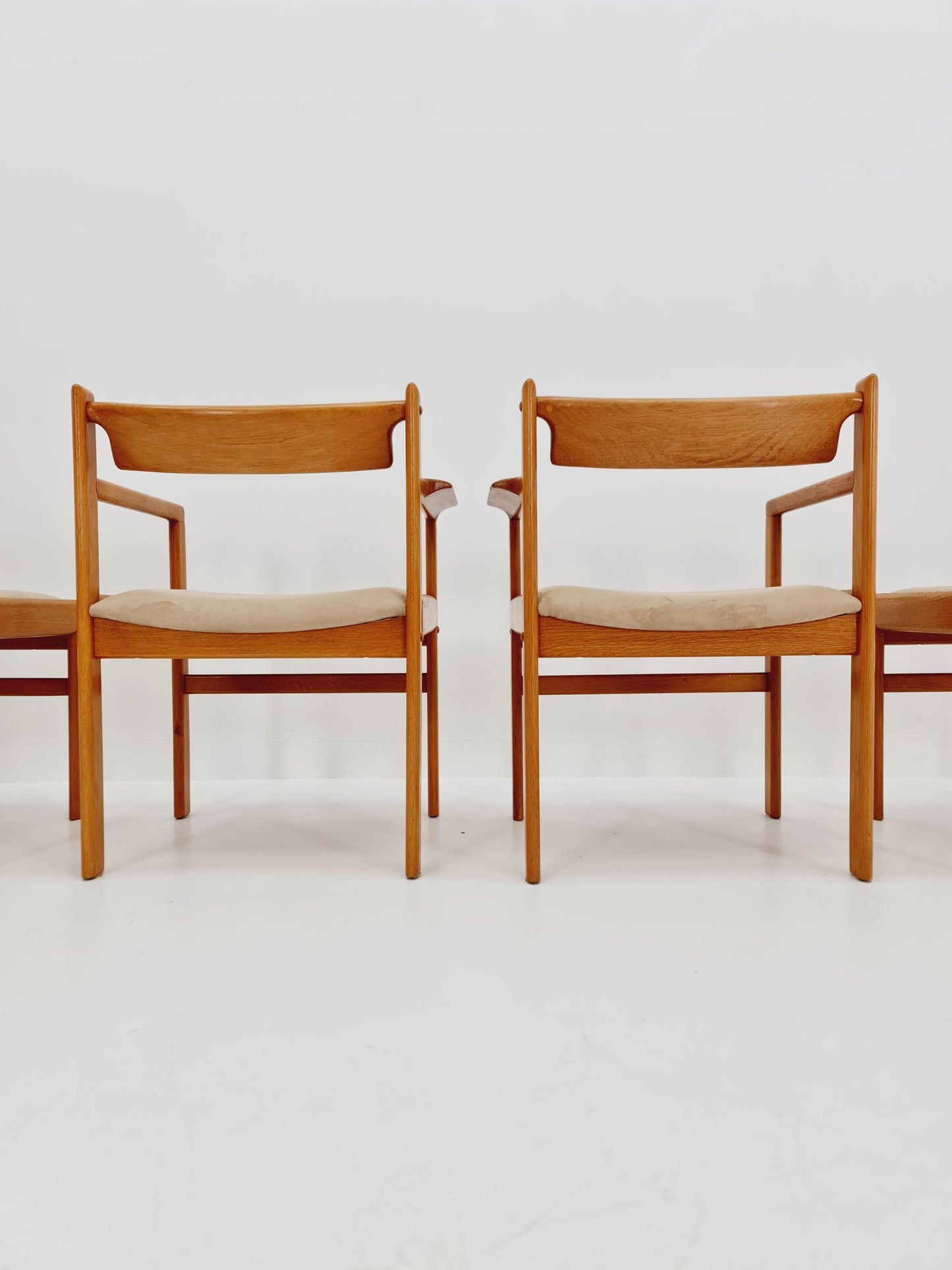 Danish Oak dining chairs by H. W. Klein for Bramin, 1960s, set of 6