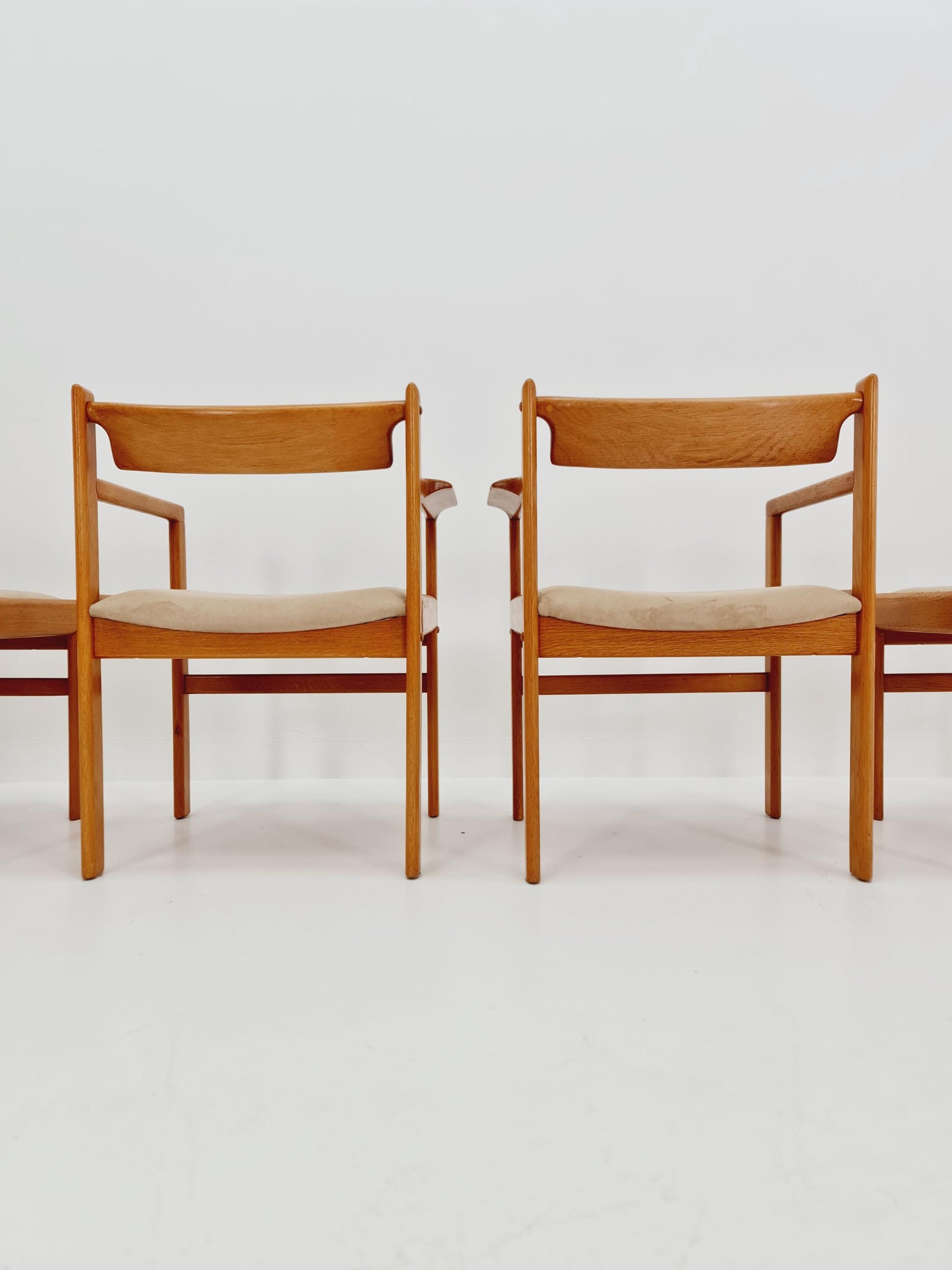 Danish Oak dining chairs by H. W. Klein for Bramin, 1960s, set of 6