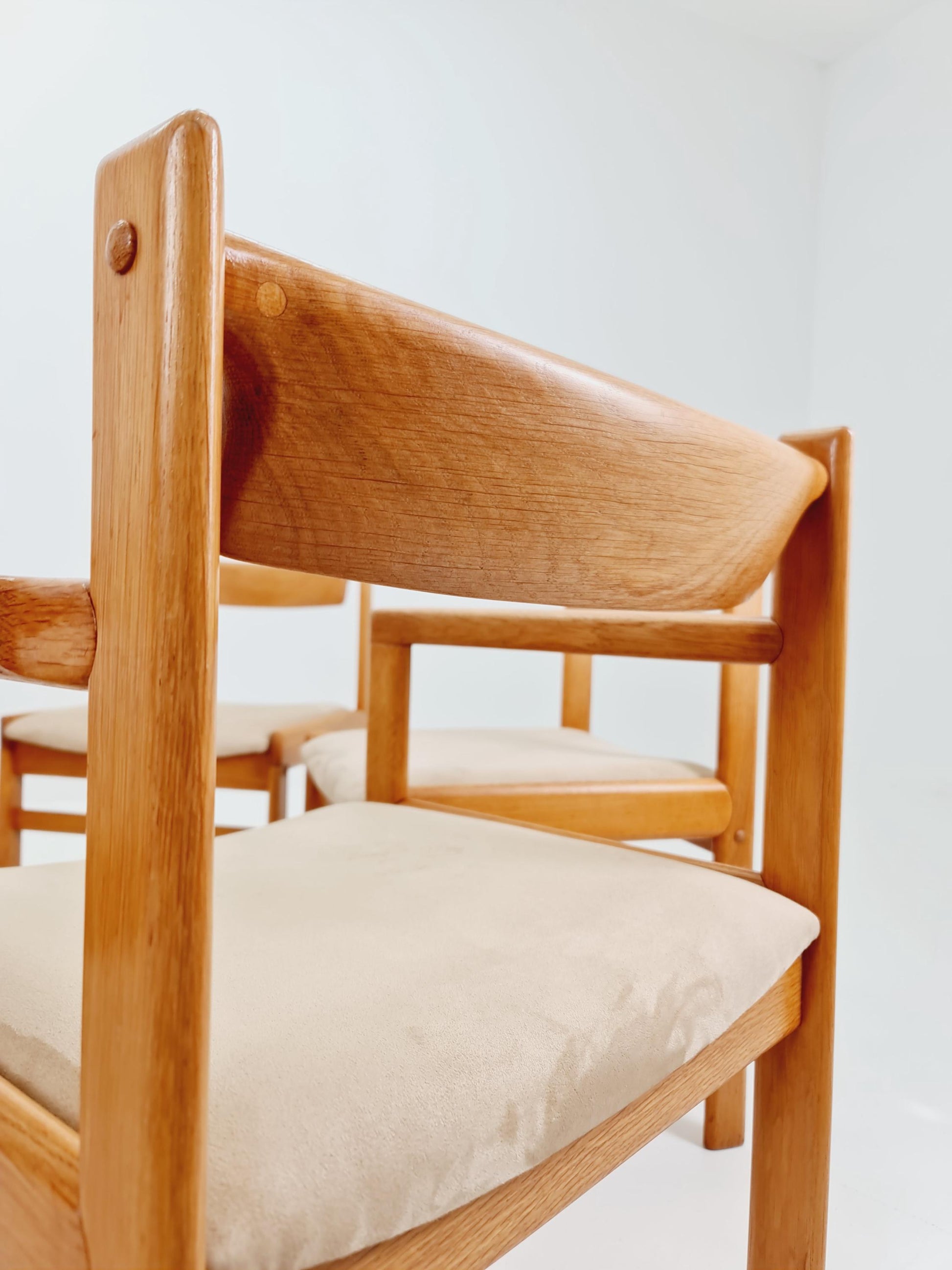 Danish Oak dining chairs by H. W. Klein for Bramin, 1960s, set of 6