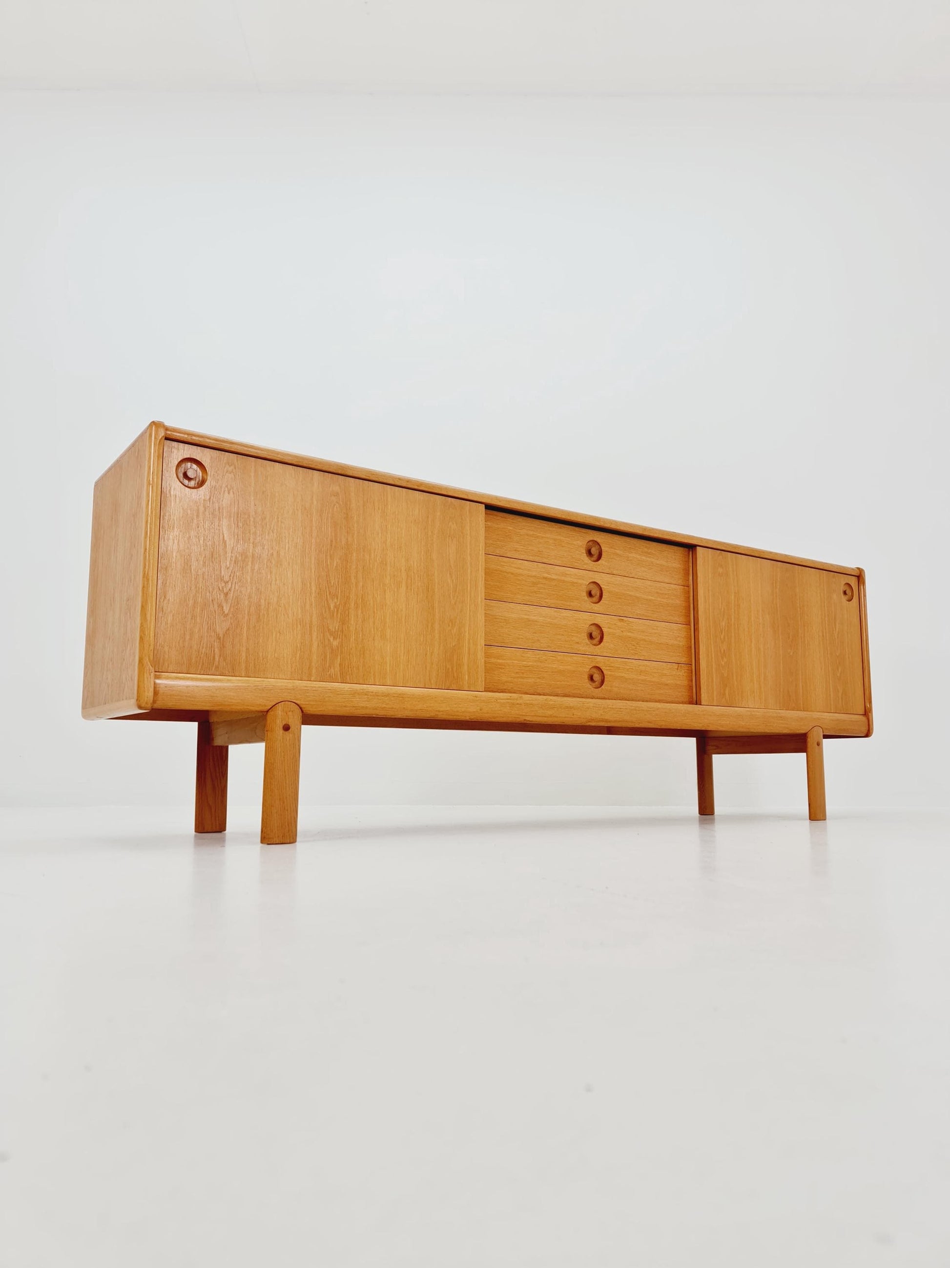 Danish Oak Sideboard by H.W Klein for Bramin, 1960s