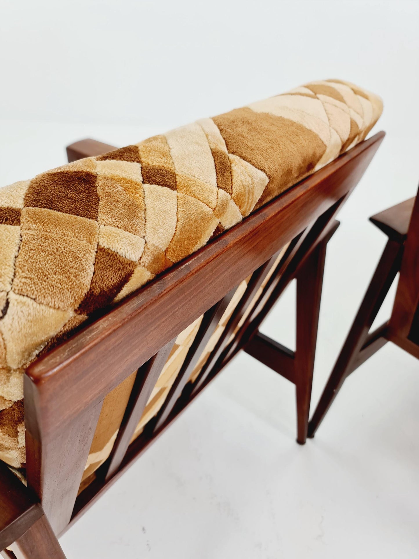 Mid century easy lounge chairs Denmark 1960s, Set of 2