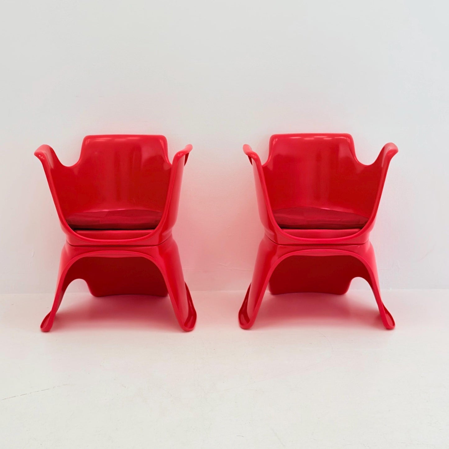 Mid Century Space Age “Hacca” Lounge Chairs by Bolzani, Spagnoli & Zerbi for Martini, Italy 1972 – Set of 2