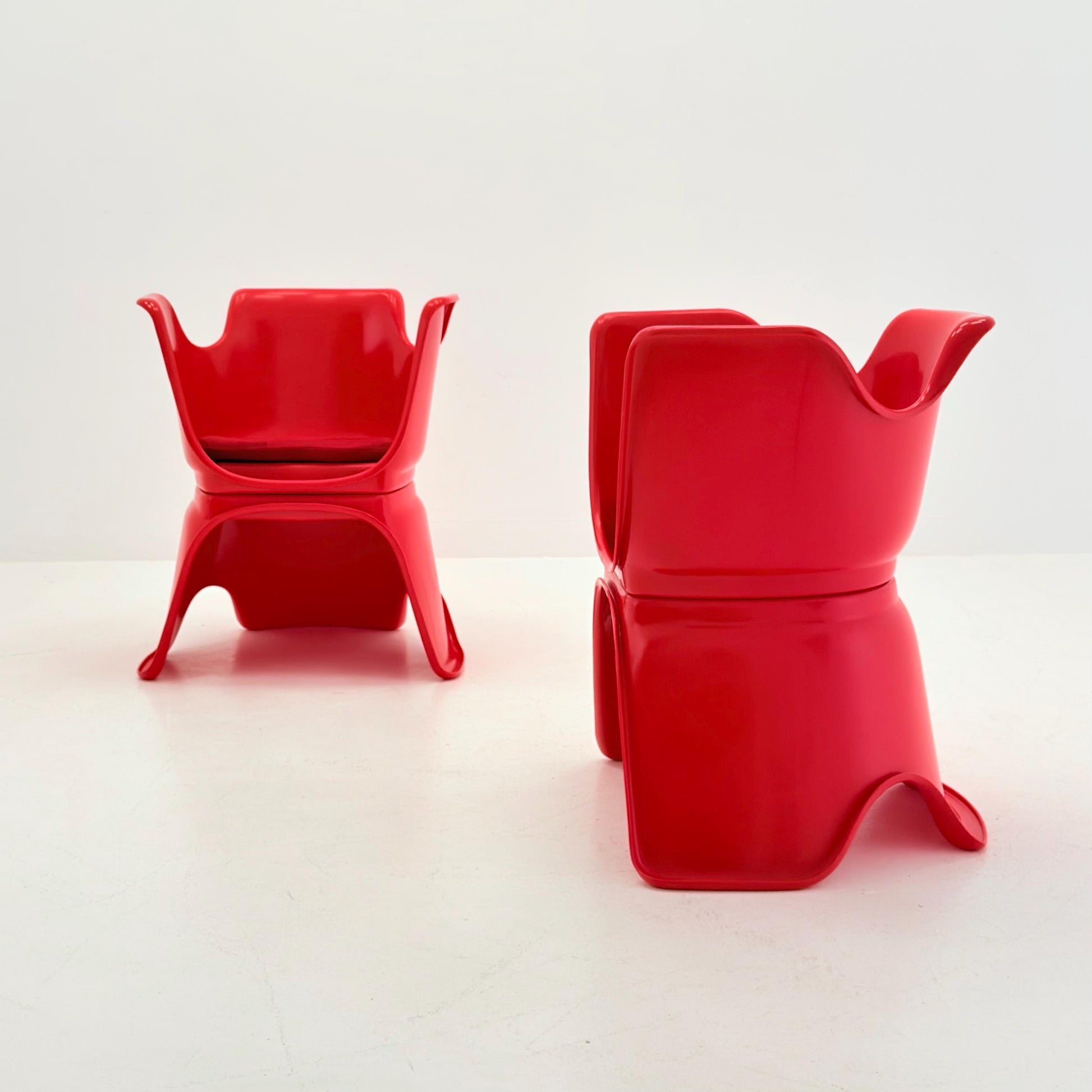 Mid Century Space Age “Hacca” Lounge Chairs by Bolzani, Spagnoli & Zerbi for Martini, Italy 1972 – Set of 2