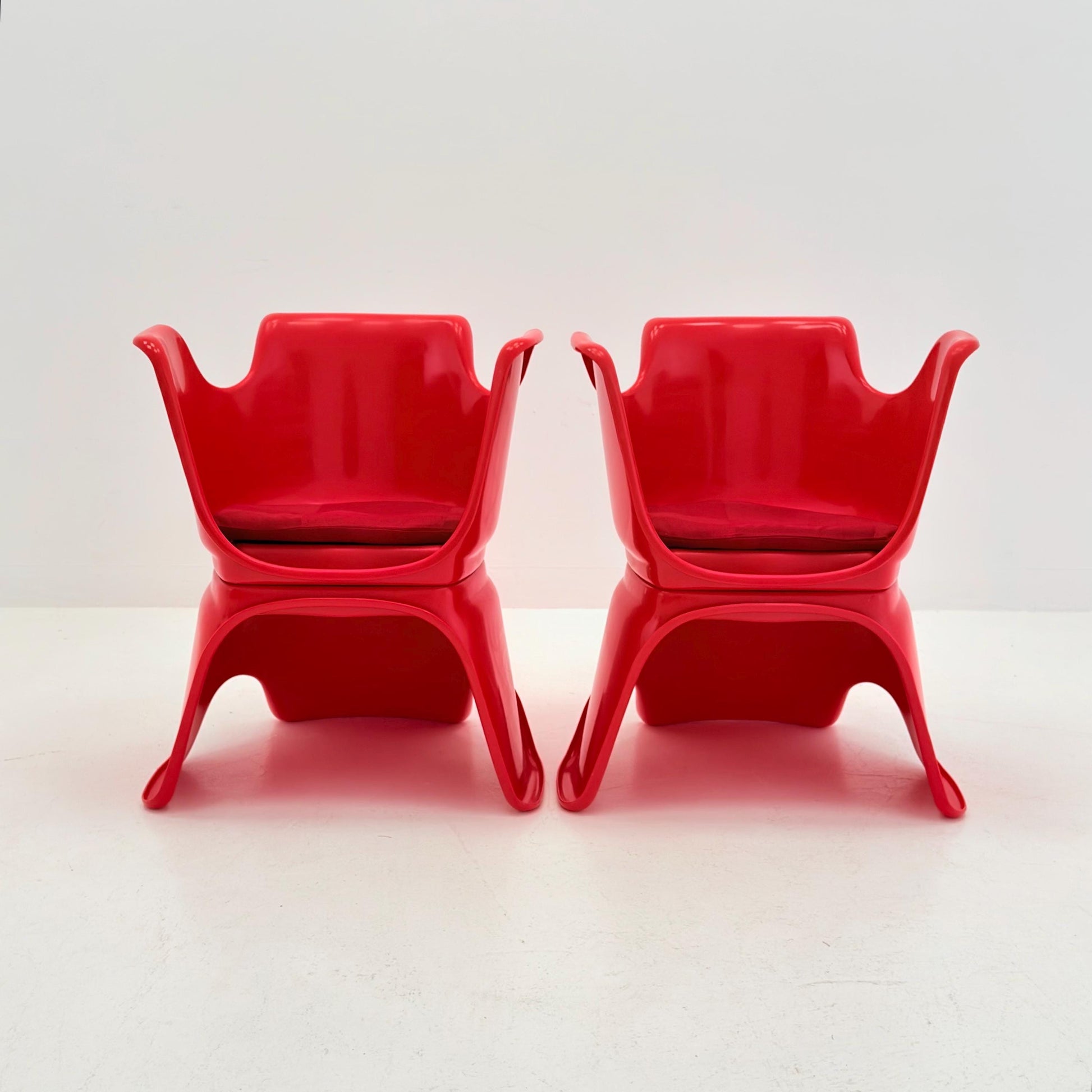 Mid Century Space Age “Hacca” Lounge Chairs by Bolzani, Spagnoli & Zerbi for Martini, Italy 1972 – Set of 2