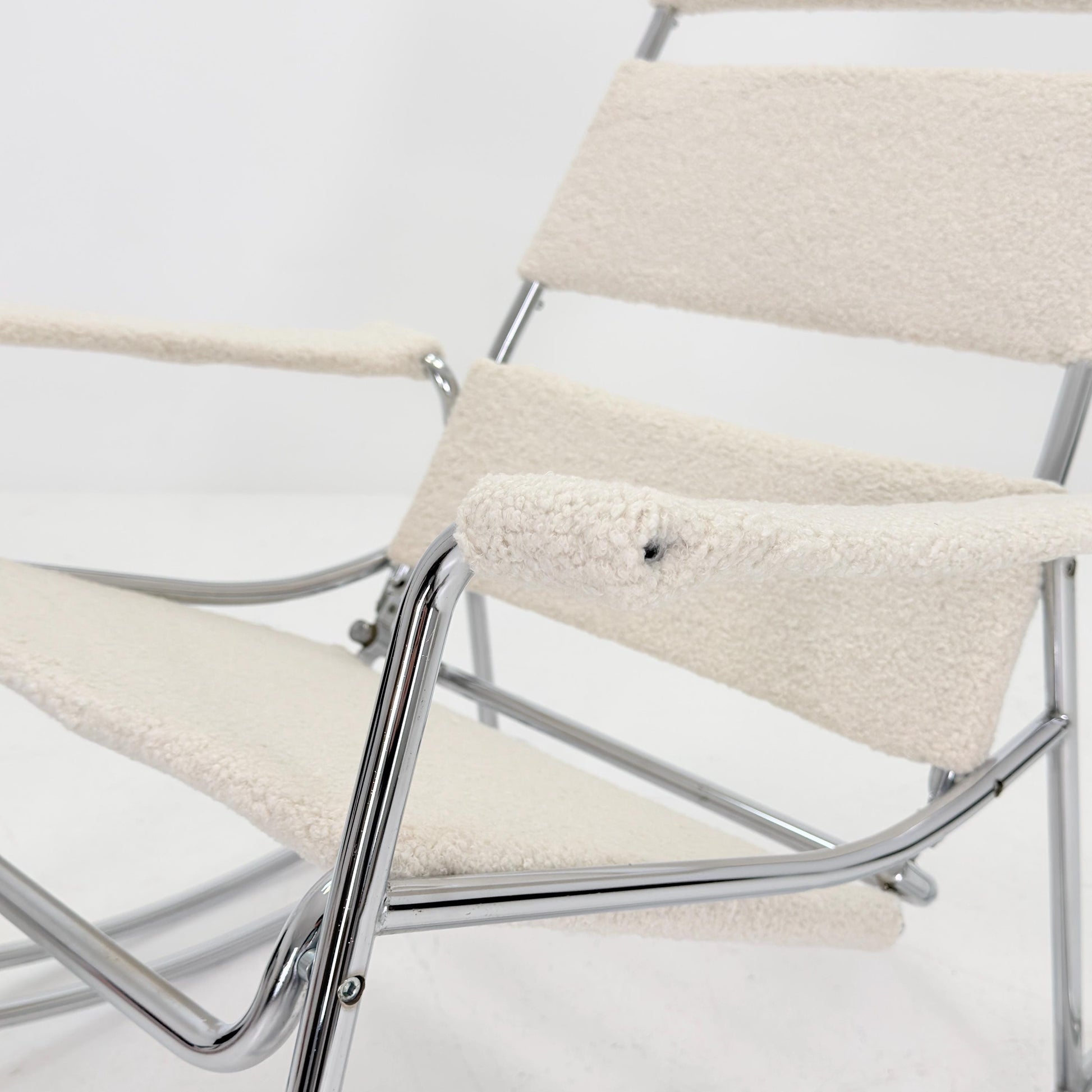 Mid-Century Modern Wassily-Style Rocking Chair, Italy 1980s