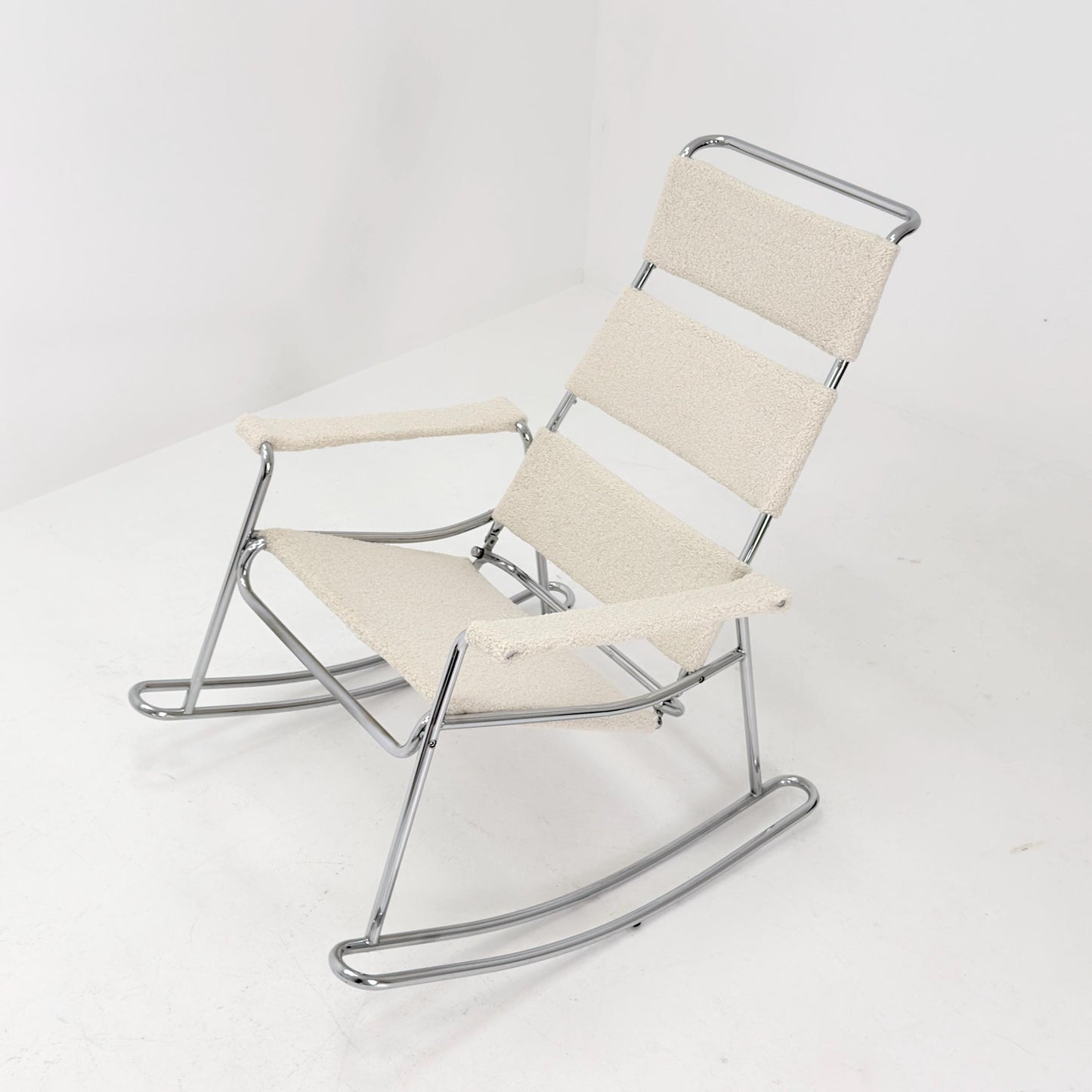 Mid-Century Modern Wassily-Style Rocking Chair, Italy 1980s