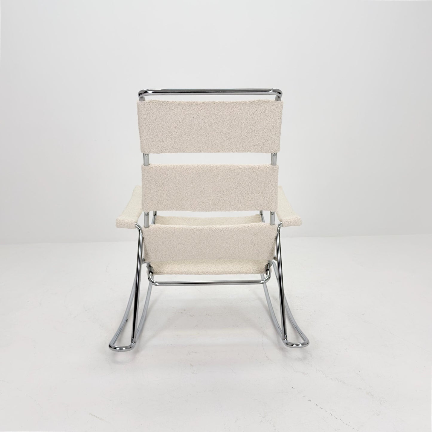 Mid-Century Modern Wassily-Style Rocking Chair, Italy 1980s
