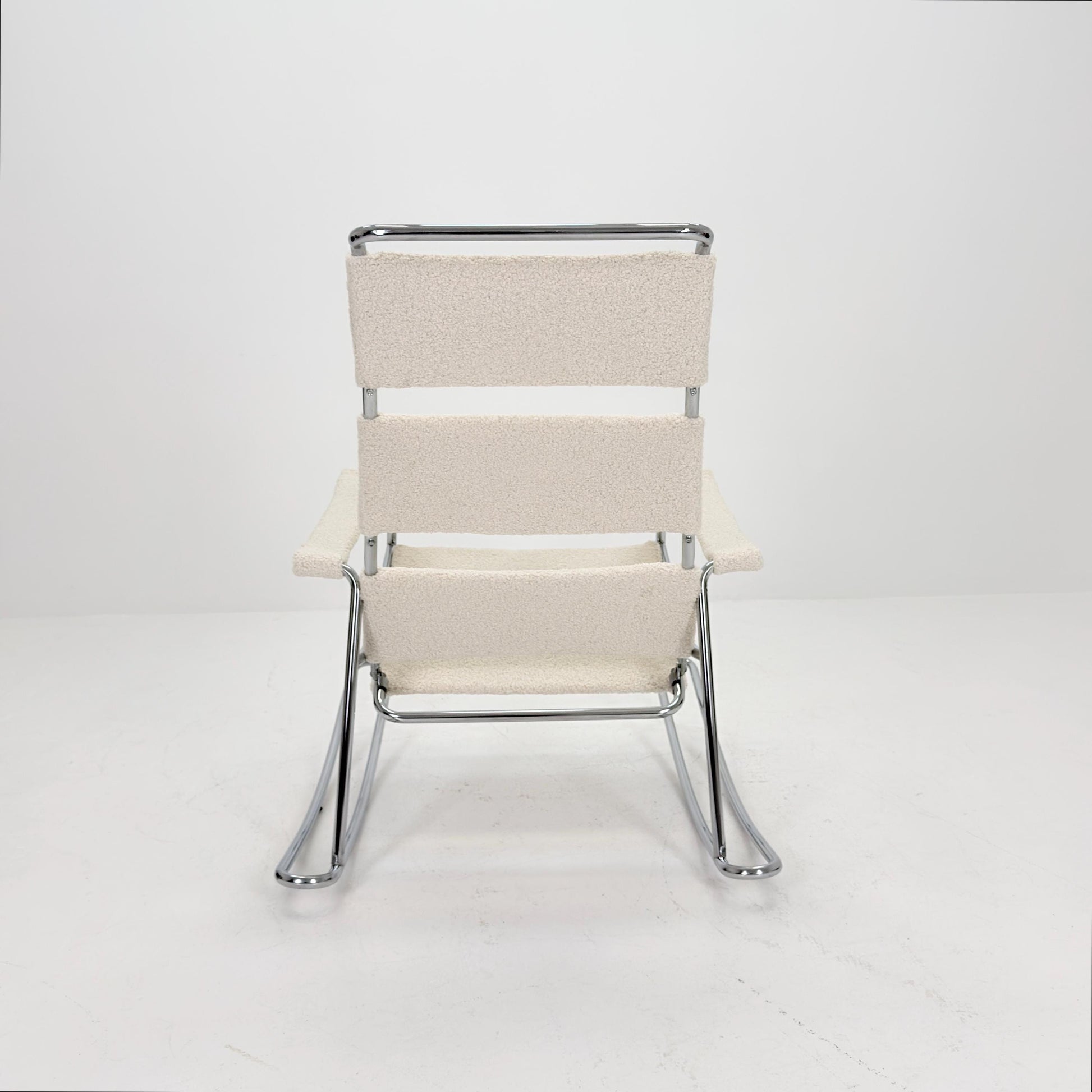 Mid-Century Modern Wassily-Style Rocking Chair, Italy 1980s