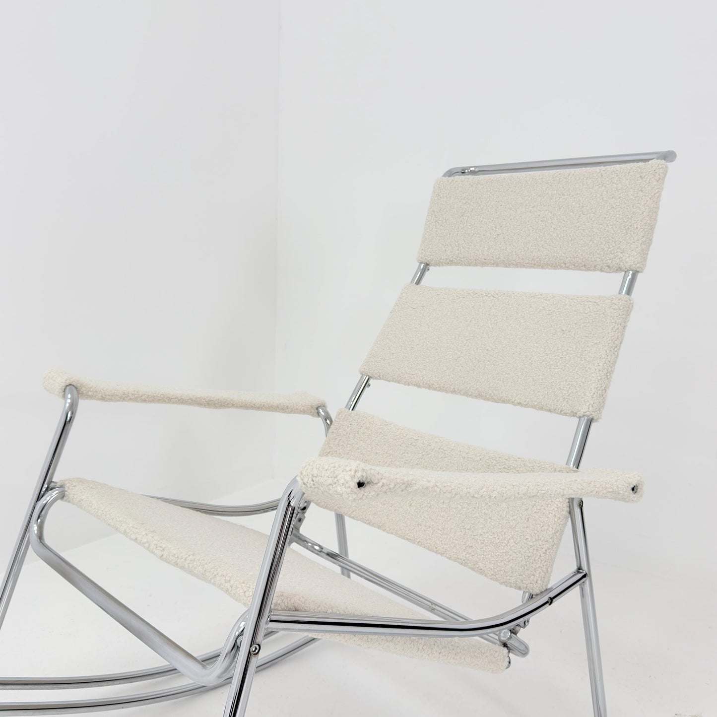 Mid-Century Modern Wassily-Style Rocking Chair, Italy 1980s