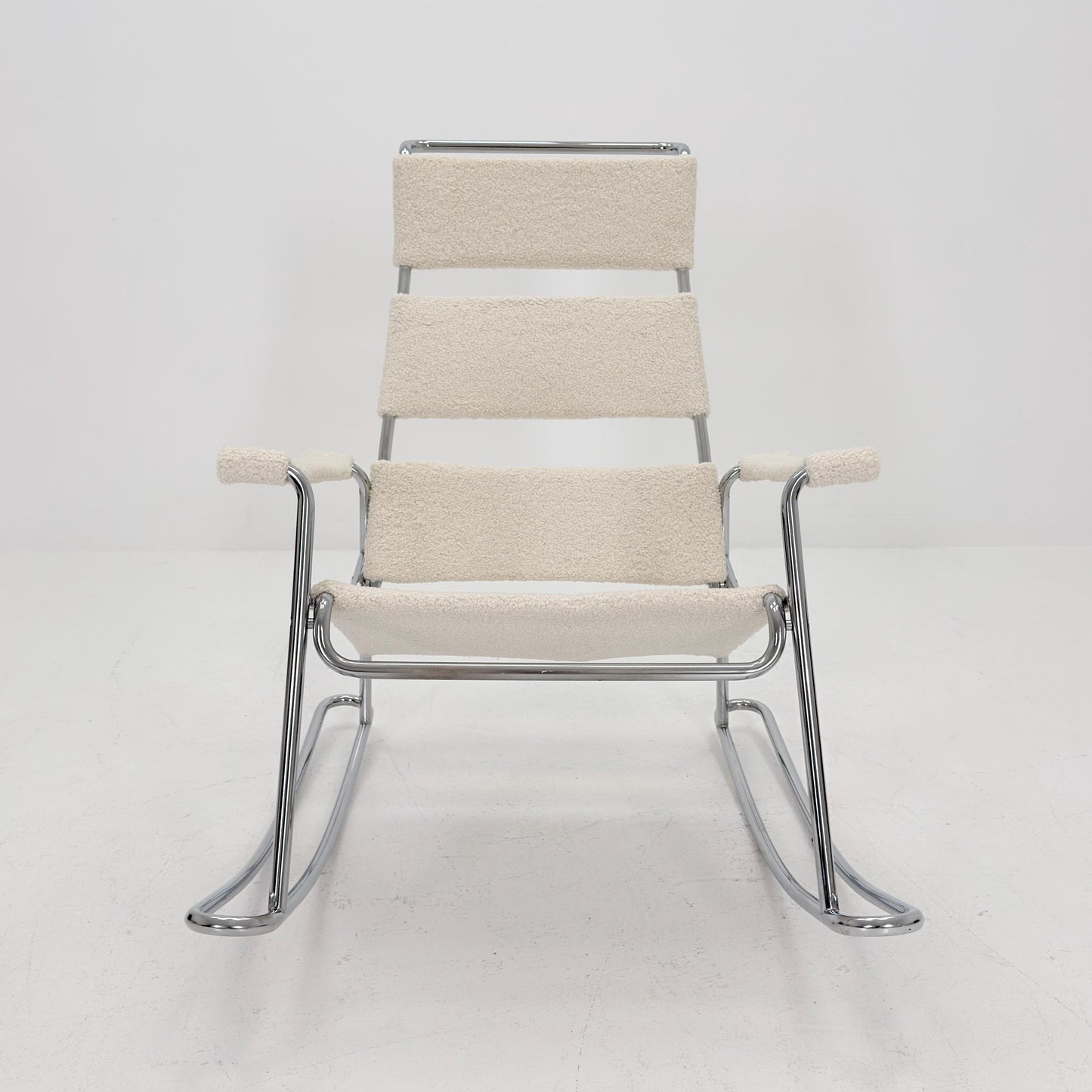 Mid-Century Modern Wassily-Style Rocking Chair, Italy 1980s
