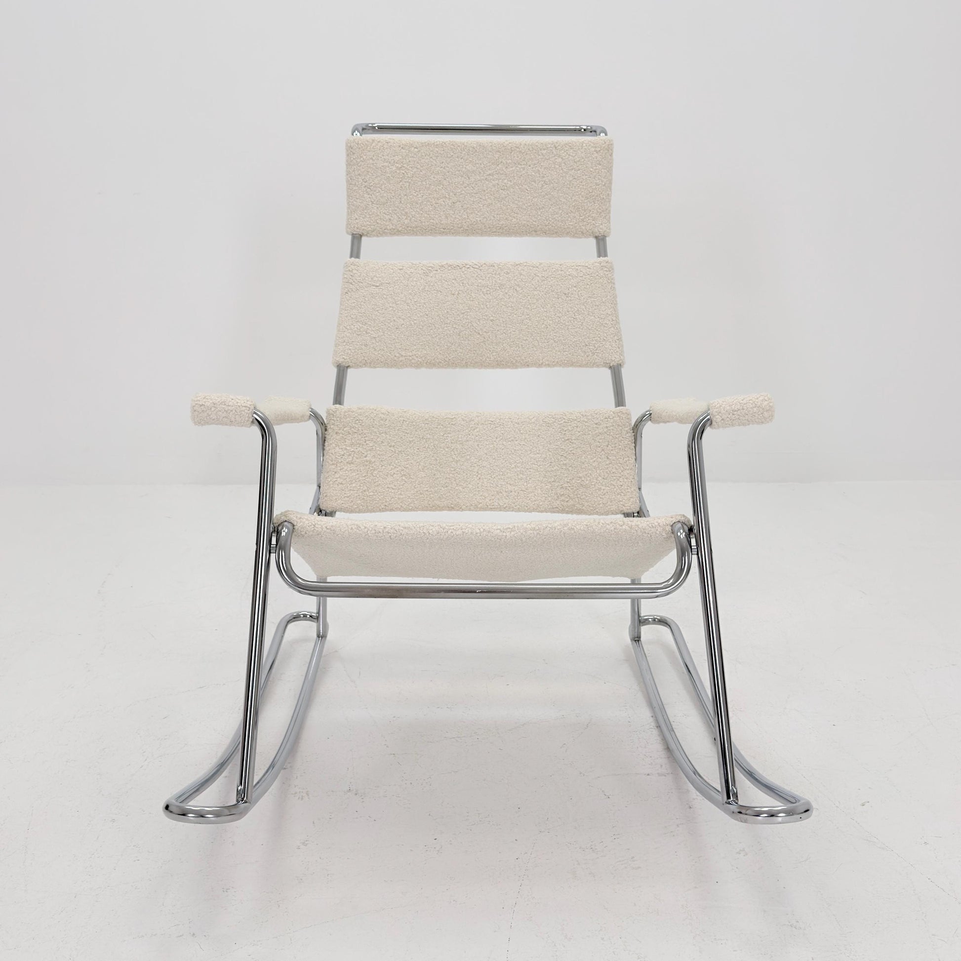 Mid-Century Modern Wassily-Style Rocking Chair, Italy 1980s