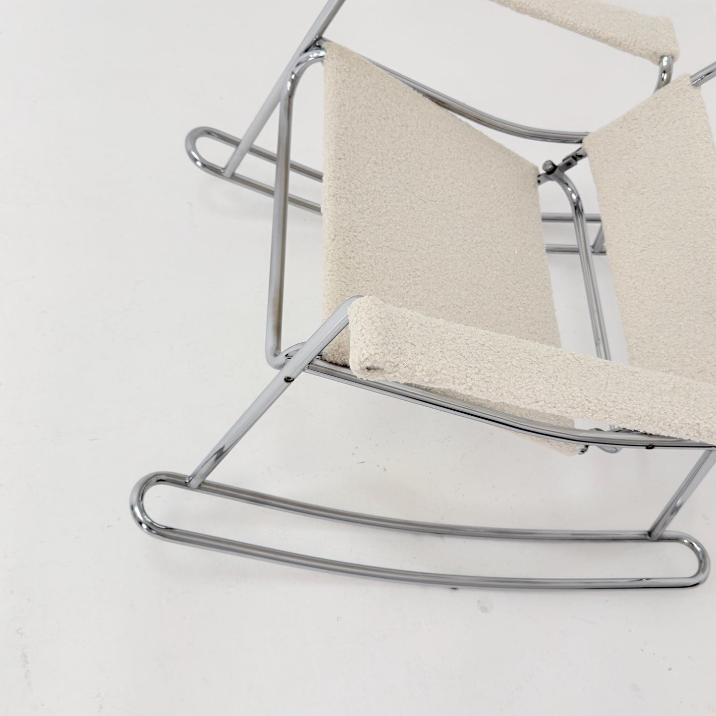 Mid-Century Modern Wassily-Style Rocking Chair, Italy 1980s