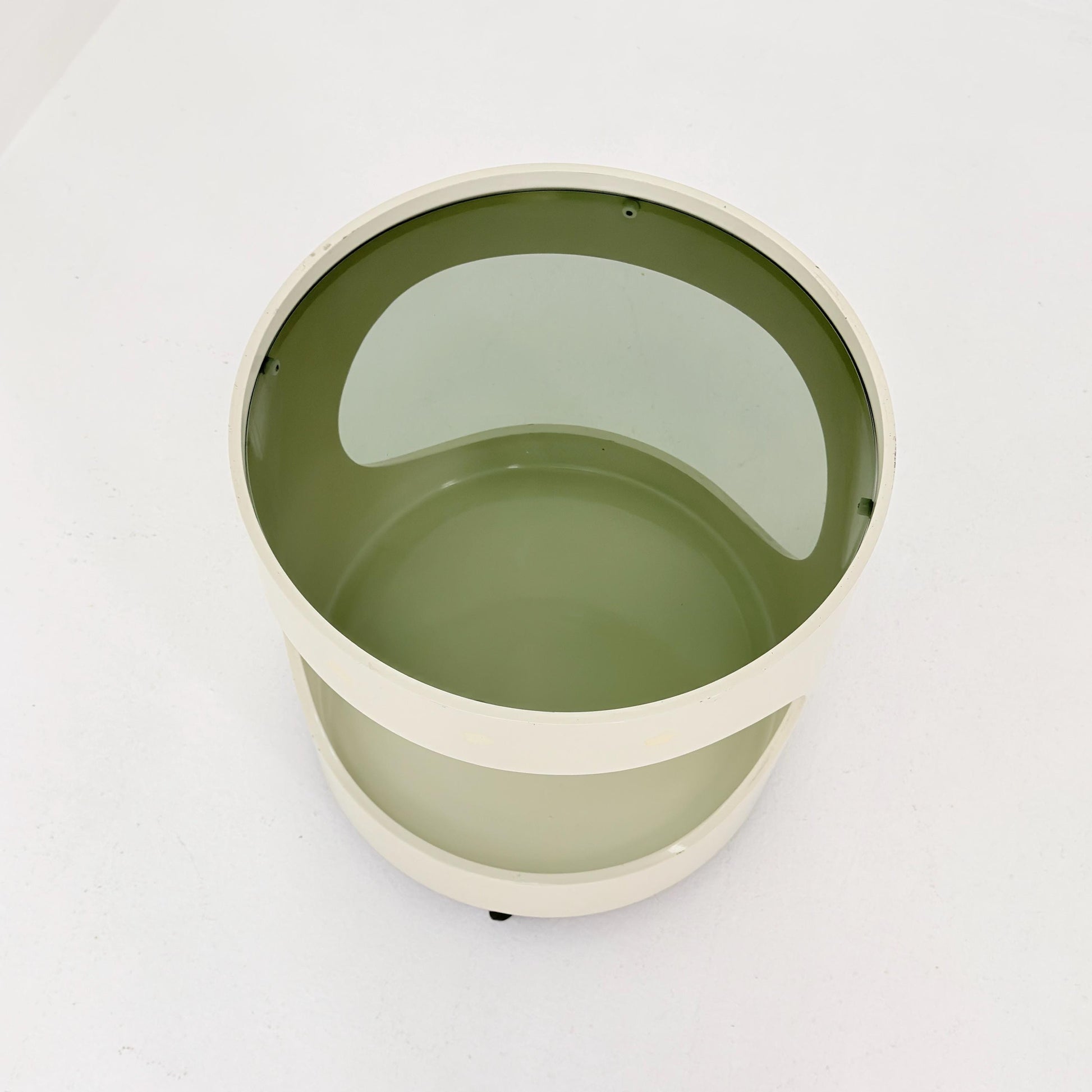 Mid-Century Space Age Side Table “Luna” by Opal Kleinmöbel Germany 1970s