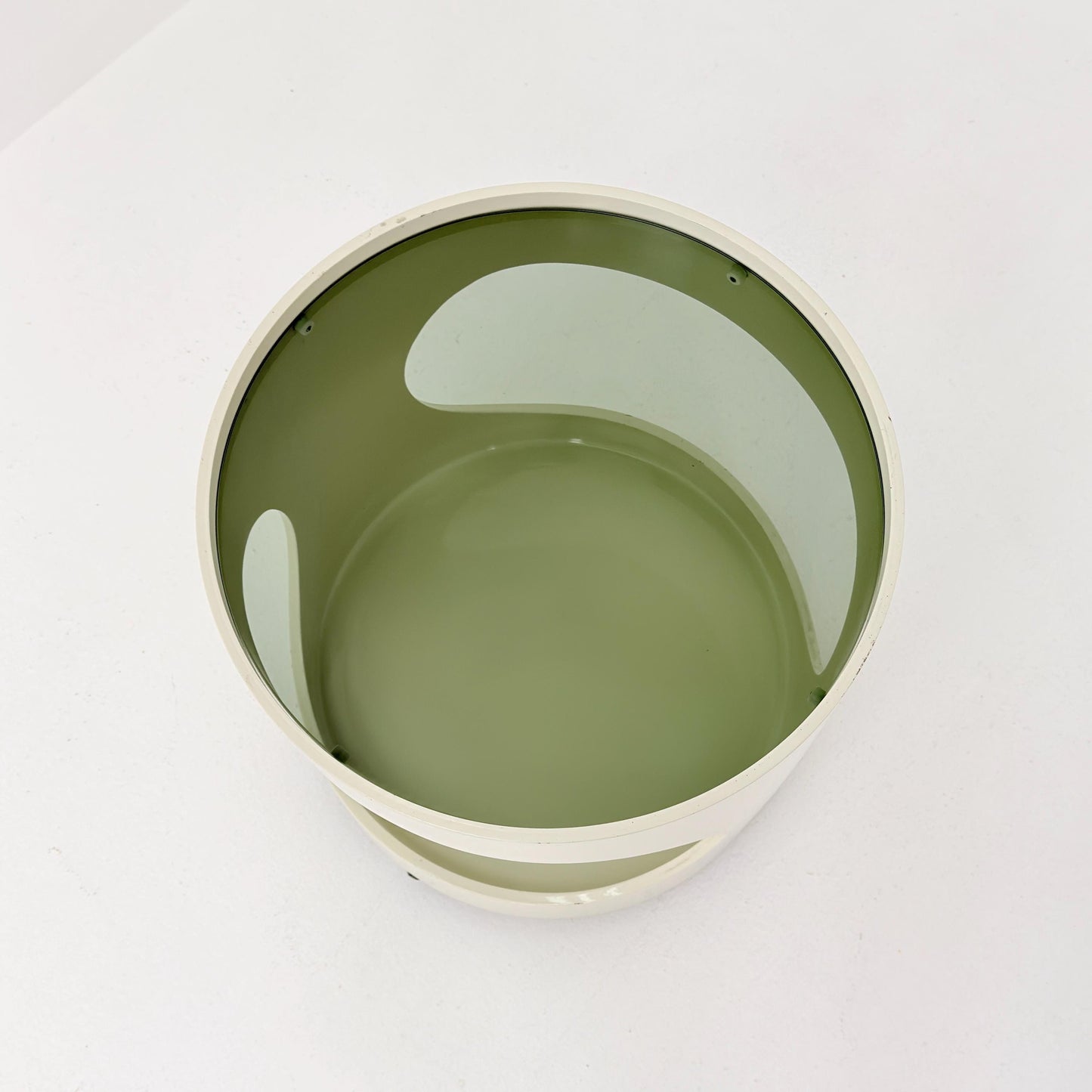 Mid-Century Space Age Side Table “Luna” by Opal Kleinmöbel Germany 1970s