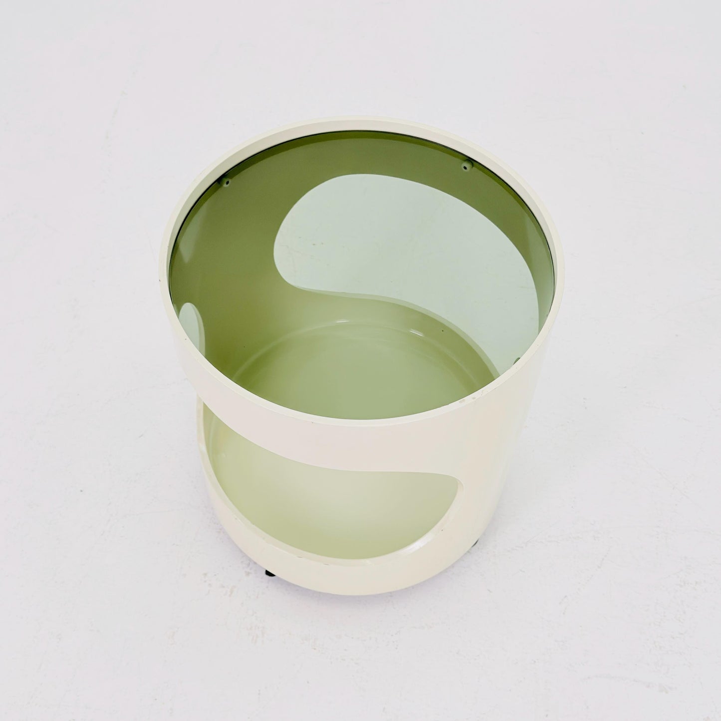 Mid-Century Space Age Side Table “Luna” by Opal Kleinmöbel Germany 1970s