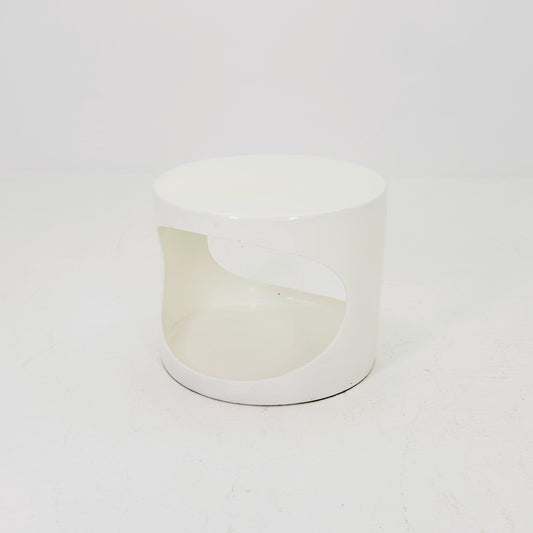 Rare Space age white end table /side table 1970s
