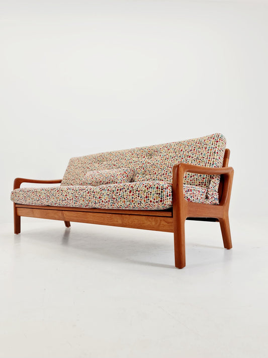 Mid-century Rare Danish teak lounge sofa/ Easy sofa /daybed BY Juul christiansen for JK Denmark , 1960s