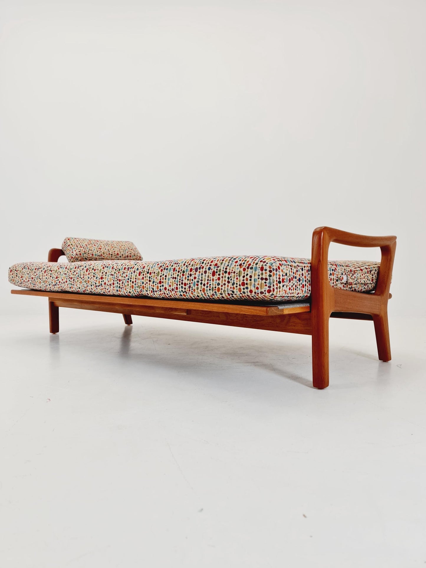 Mid-century Rare Danish teak lounge sofa/ Easy sofa /daybed BY Juul christiansen for JK Denmark , 1960s