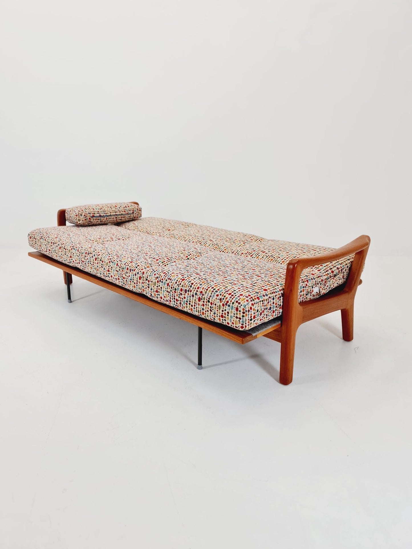 Mid-century Rare Danish teak lounge sofa/ Easy sofa /daybed BY Juul christiansen for JK Denmark , 1960s