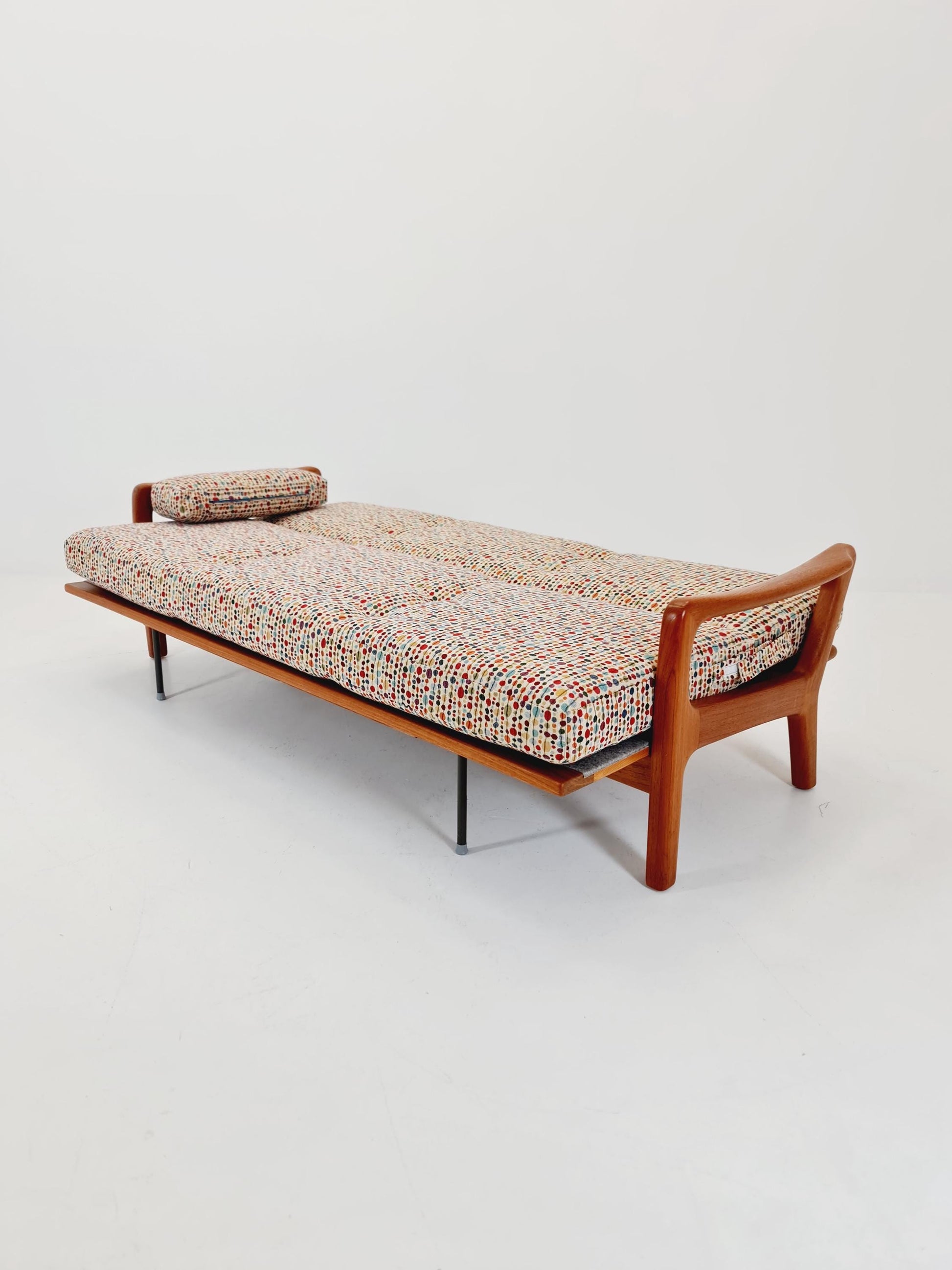 Mid-century Rare Danish teak lounge sofa/ Easy sofa /daybed BY Juul christiansen for JK Denmark , 1960s