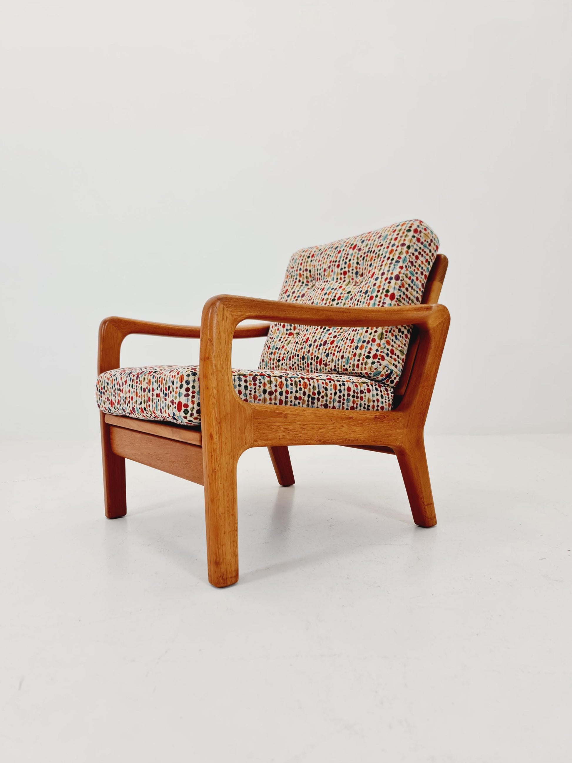 Mid century Danish easy lounge chairs by Juul Kristensen , 1970s,